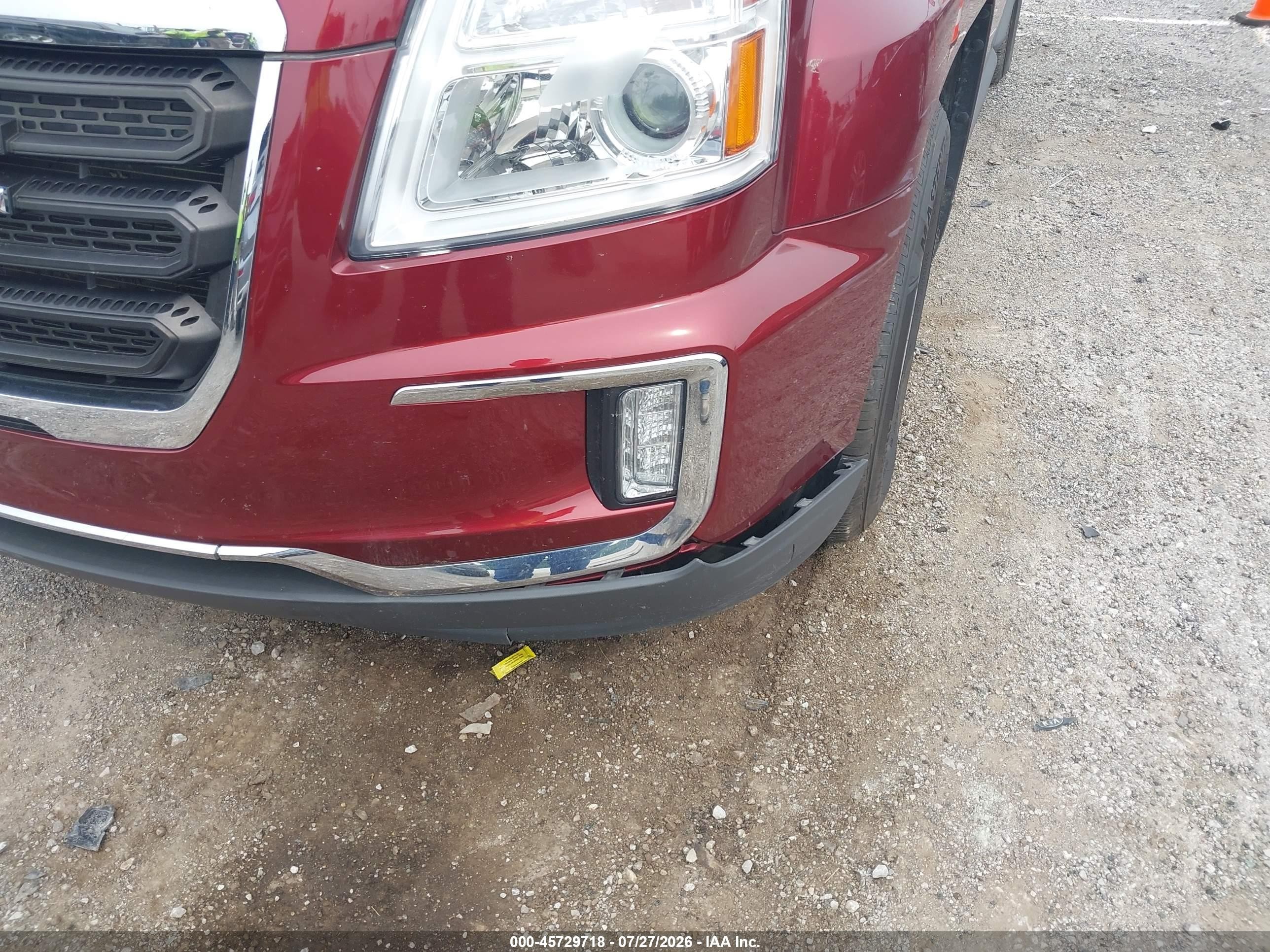 2016 Gmc Terrain Sle-2 Maroon vin: 2GKALNEK6G6313627