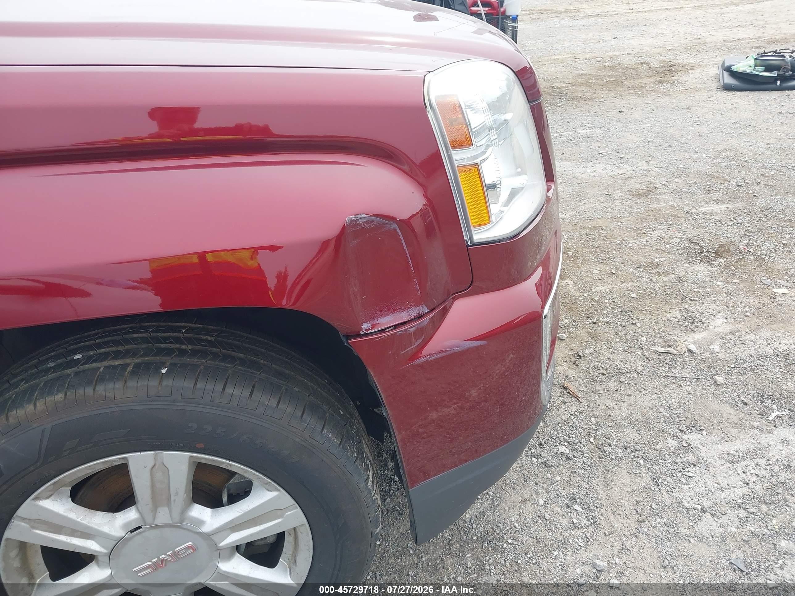 2016 Gmc Terrain Sle-2 Maroon vin: 2GKALNEK6G6313627