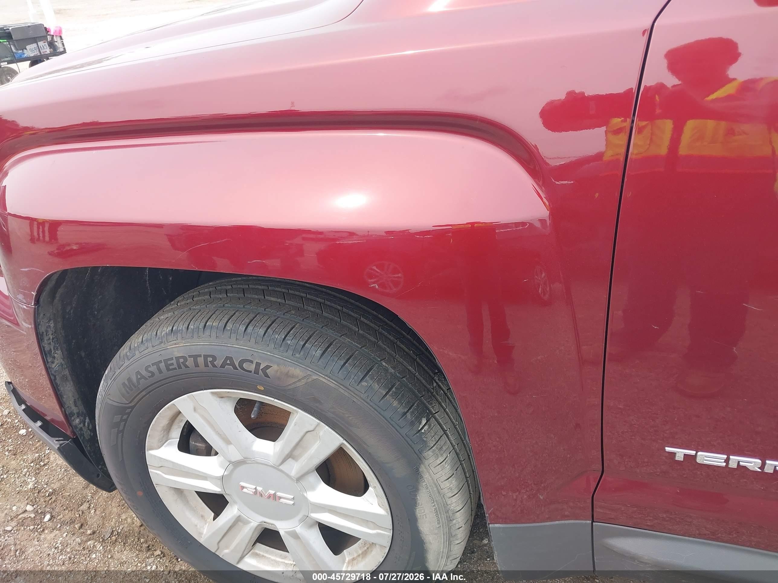 2016 Gmc Terrain Sle-2 Maroon vin: 2GKALNEK6G6313627