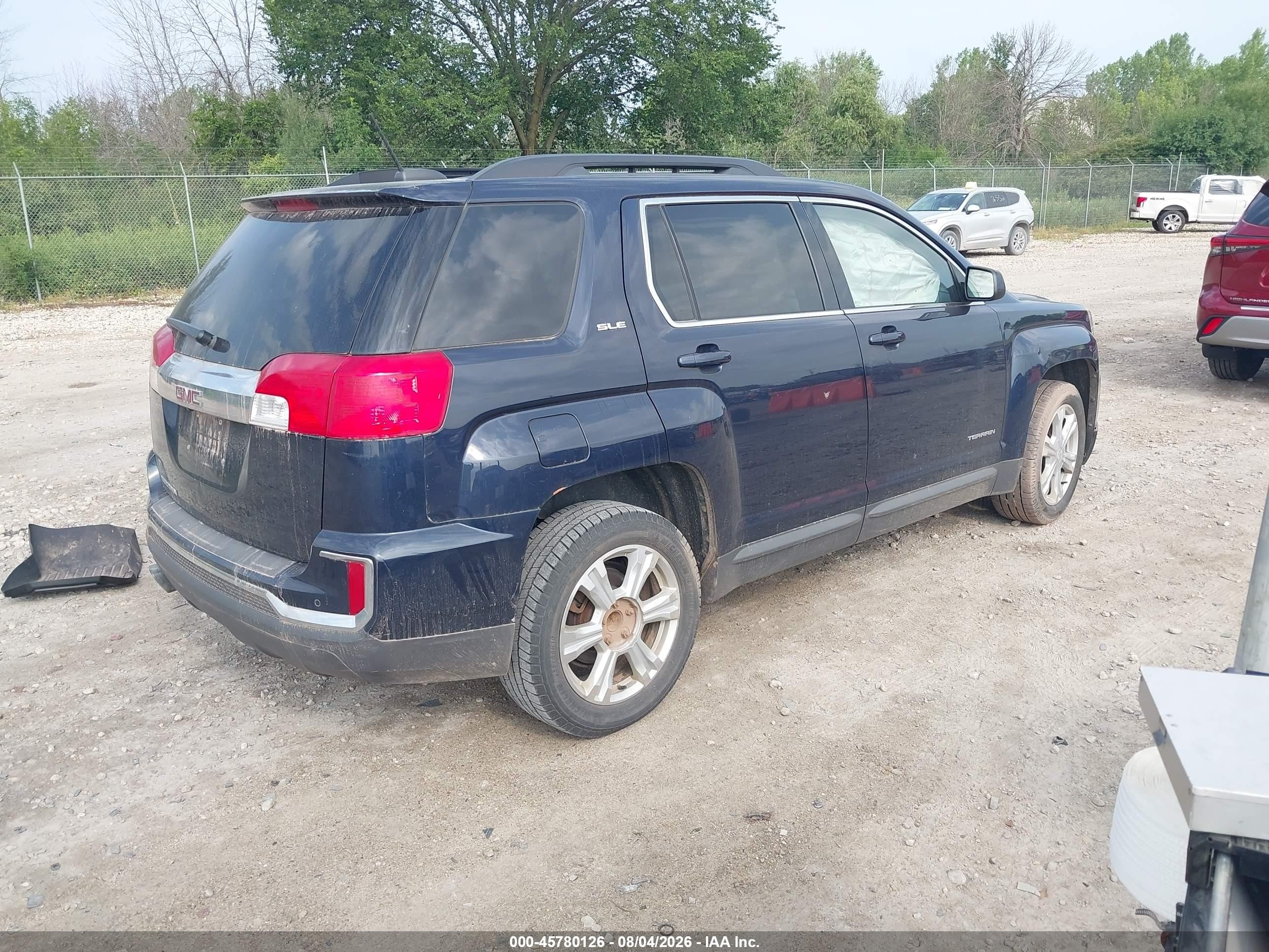 2017 Gmc Terrain Sle-2 Dark Blue vin: 2GKALNEK6H6252359