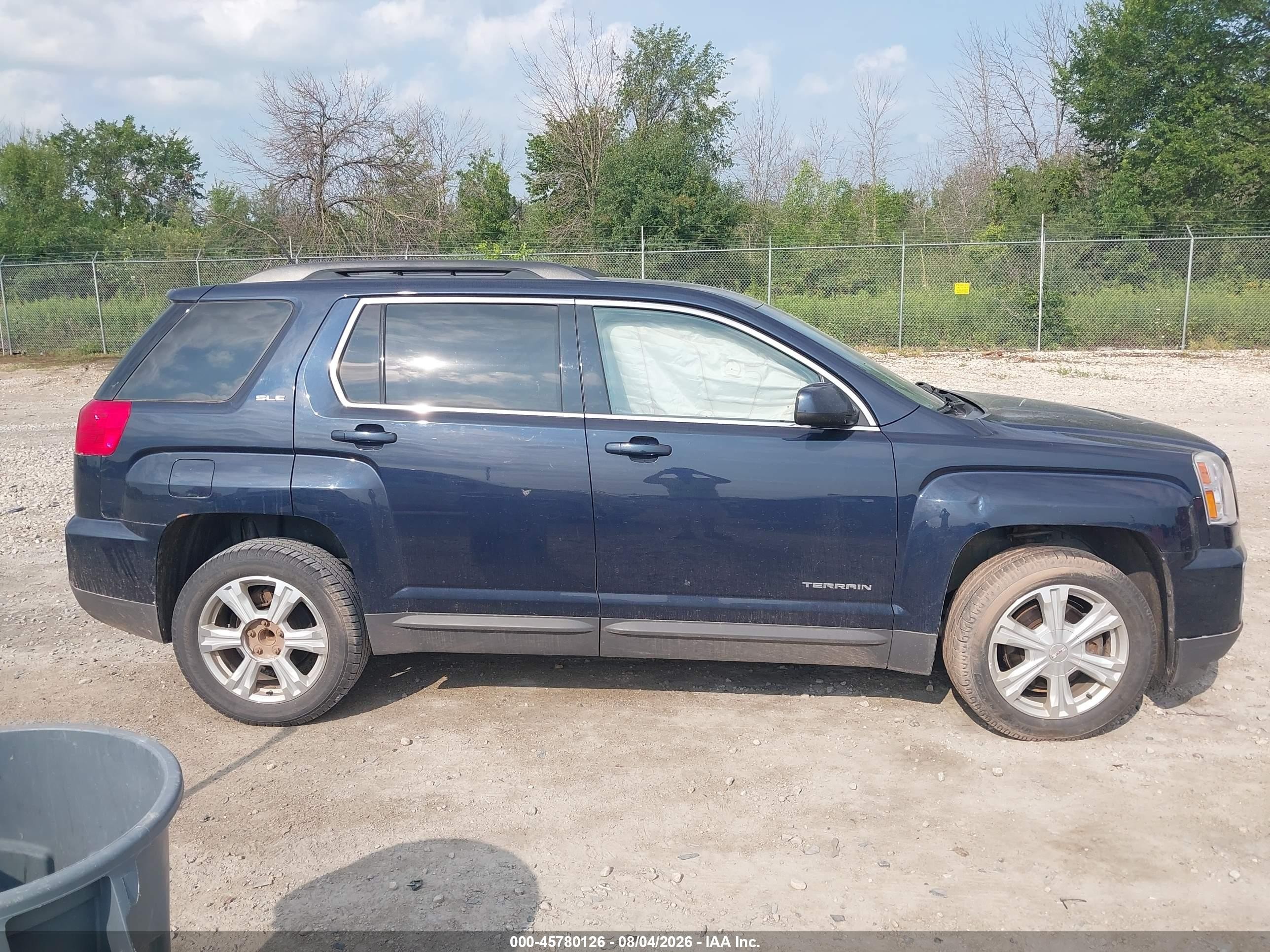 2017 Gmc Terrain Sle-2 Dark Blue vin: 2GKALNEK6H6252359