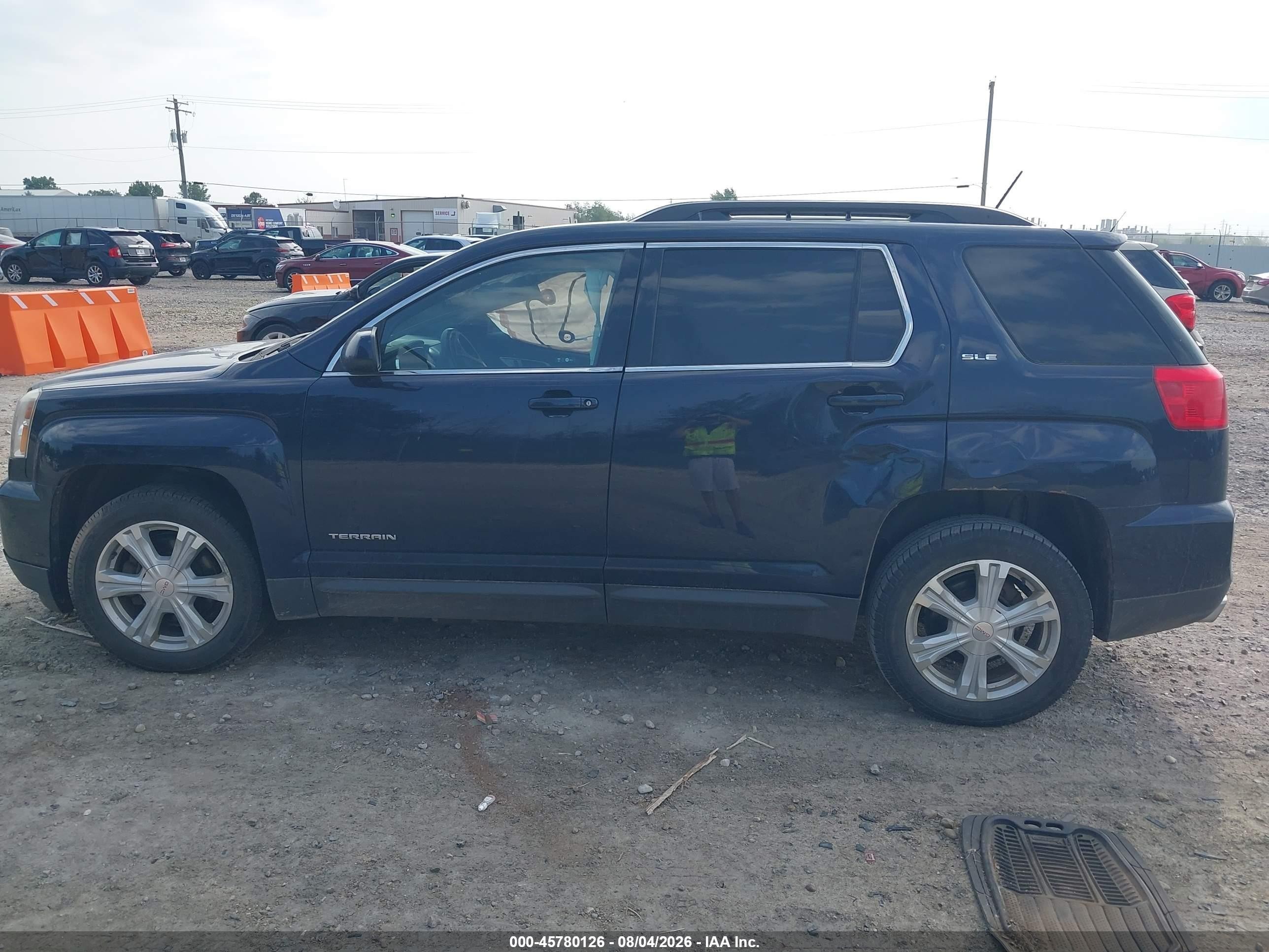 2017 Gmc Terrain Sle-2 Dark Blue vin: 2GKALNEK6H6252359