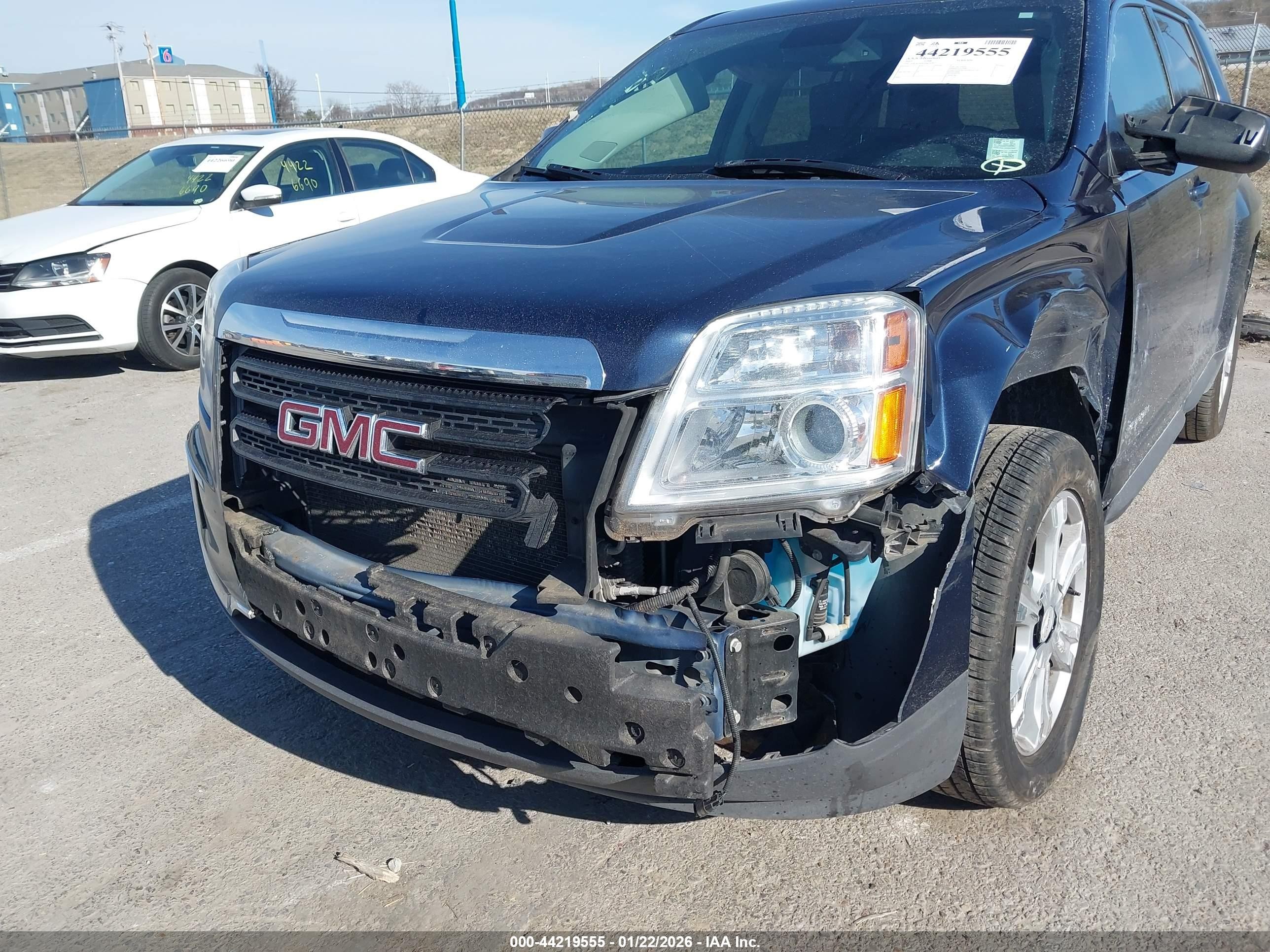 2017 Gmc Terrain Sle-2 Blue vin: 2GKALNEK9H6335977