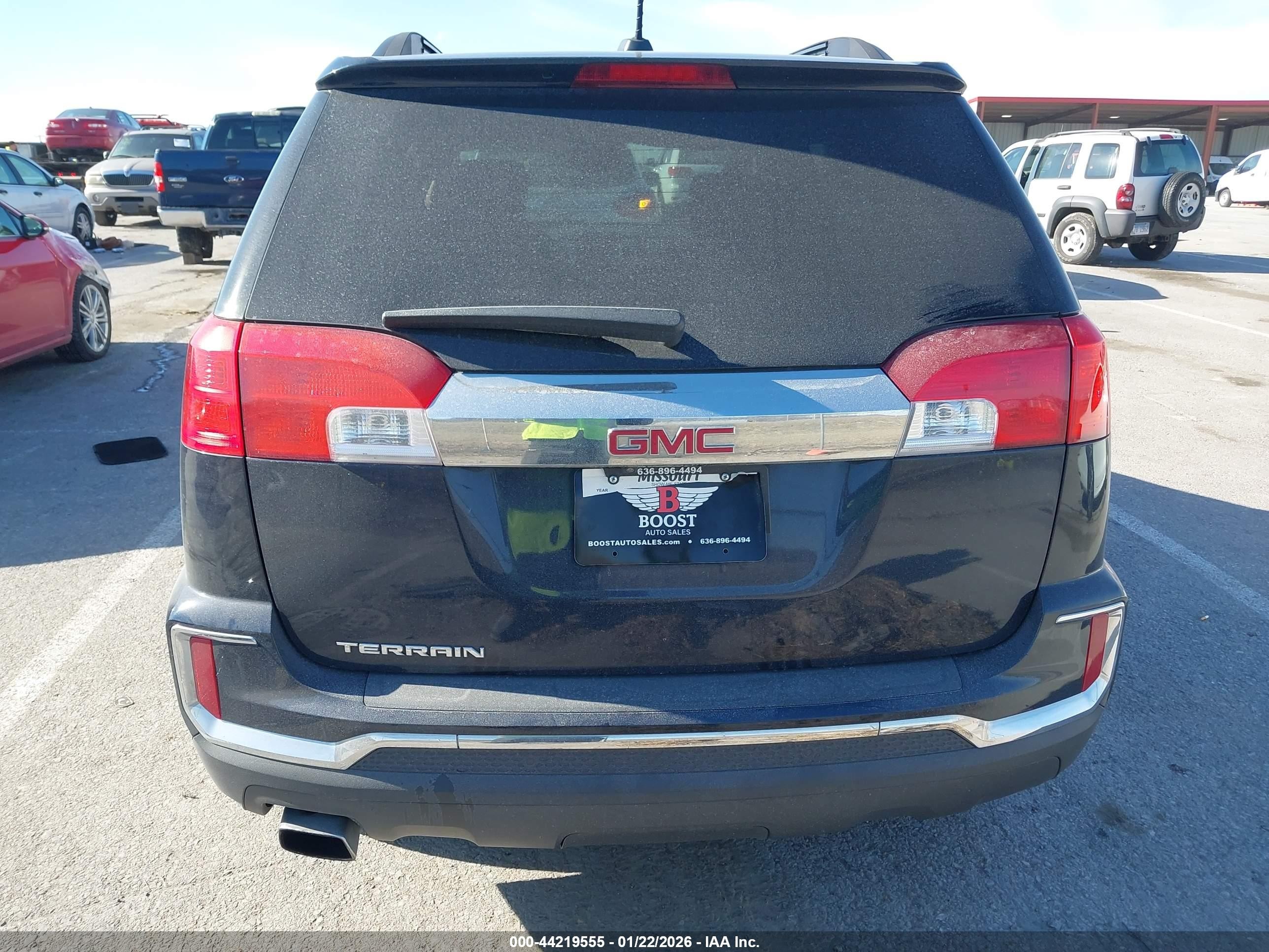 2017 Gmc Terrain Sle-2 Blue vin: 2GKALNEK9H6335977
