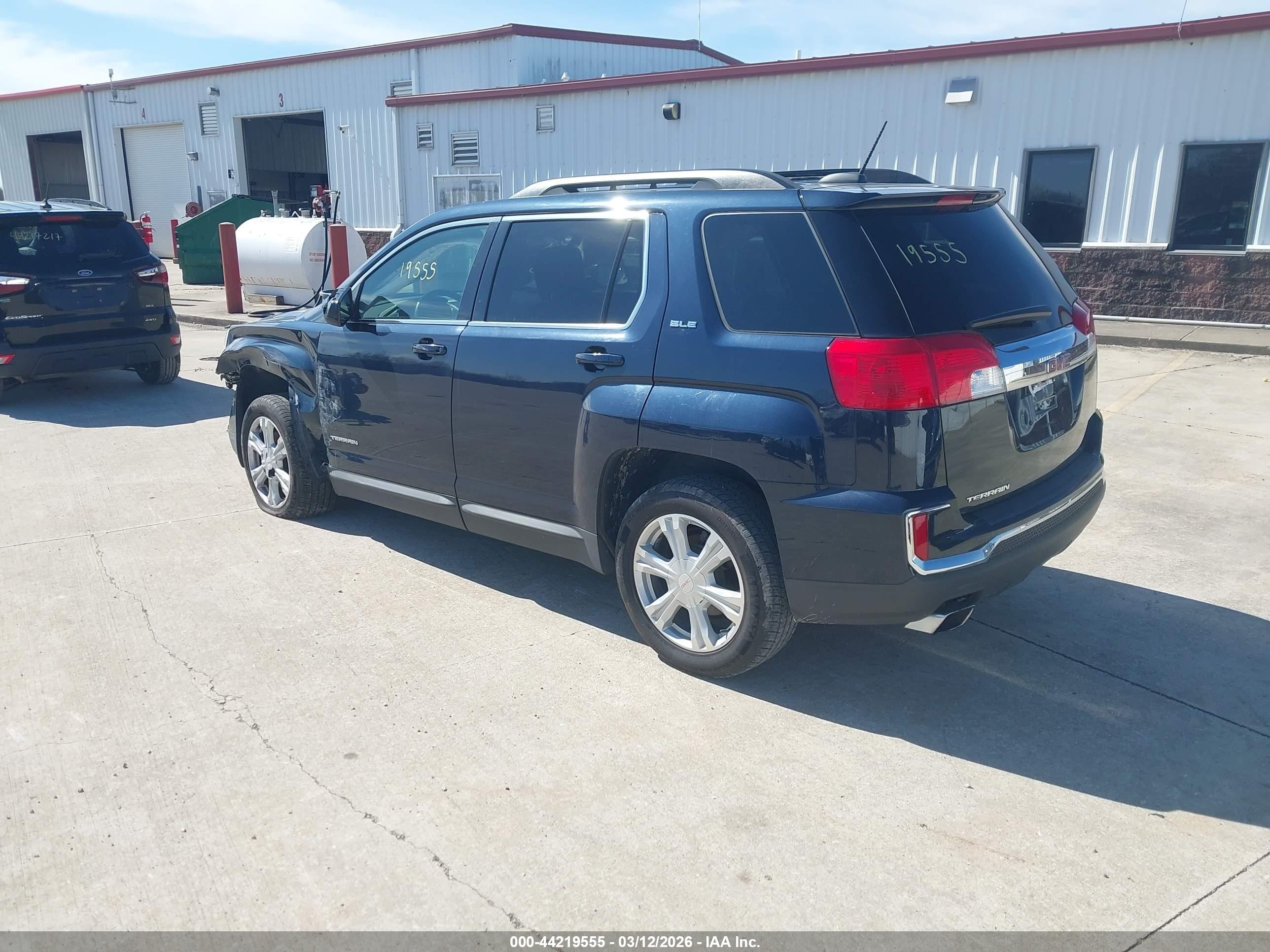 2017 Gmc Terrain Sle-2 Blue vin: 2GKALNEK9H6335977