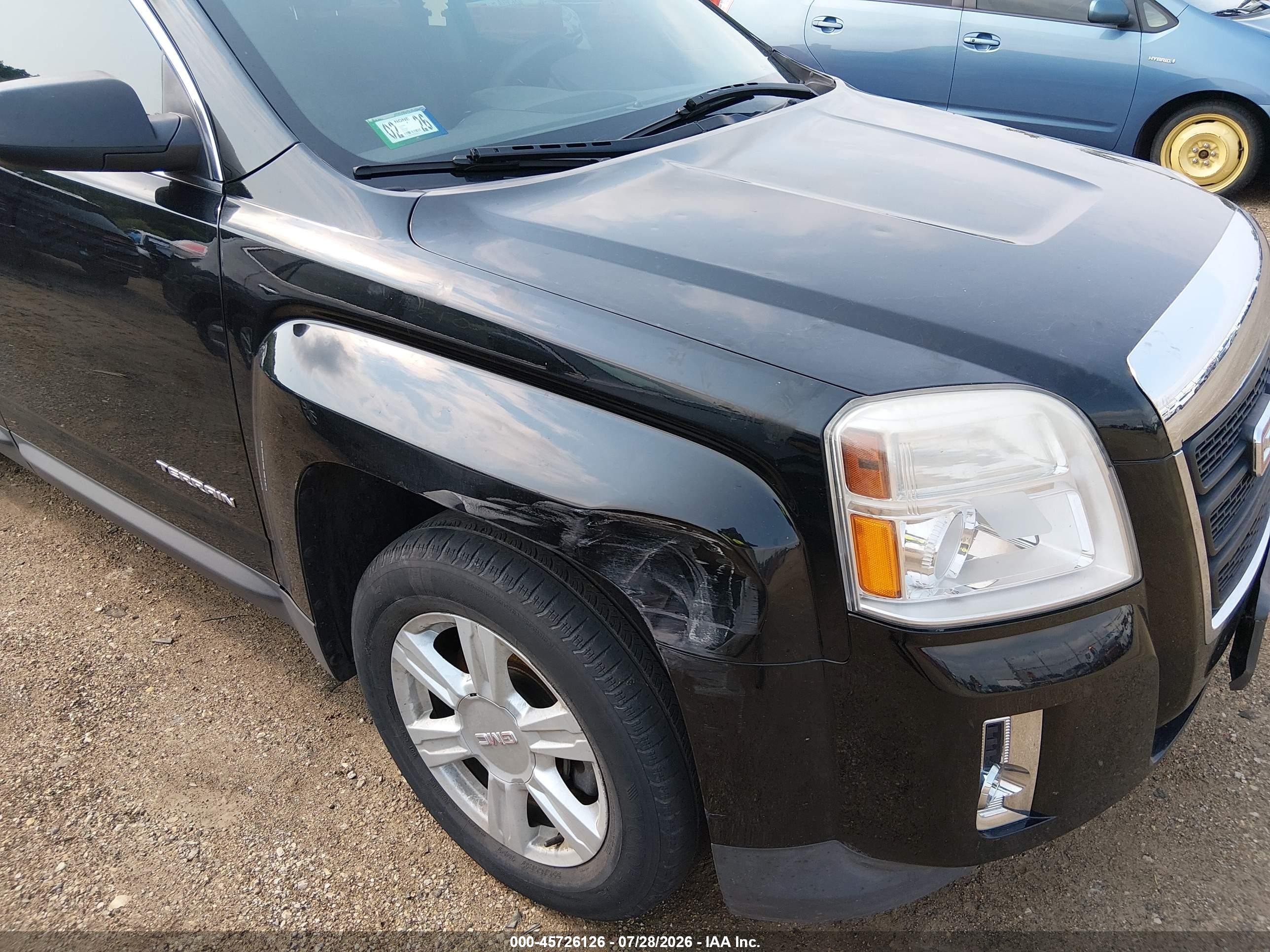 2015 Gmc Terrain Sl Black vin: 2GKALNEKXF6352218