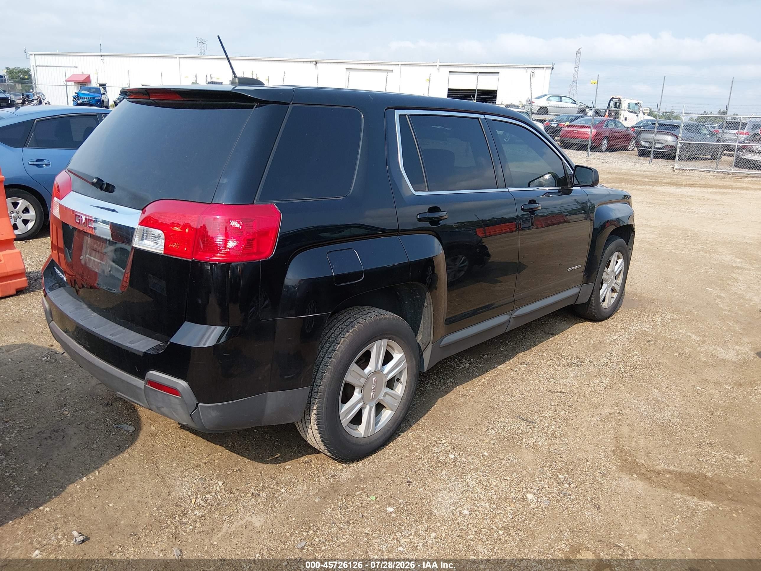 2015 Gmc Terrain Sl Black vin: 2GKALNEKXF6352218