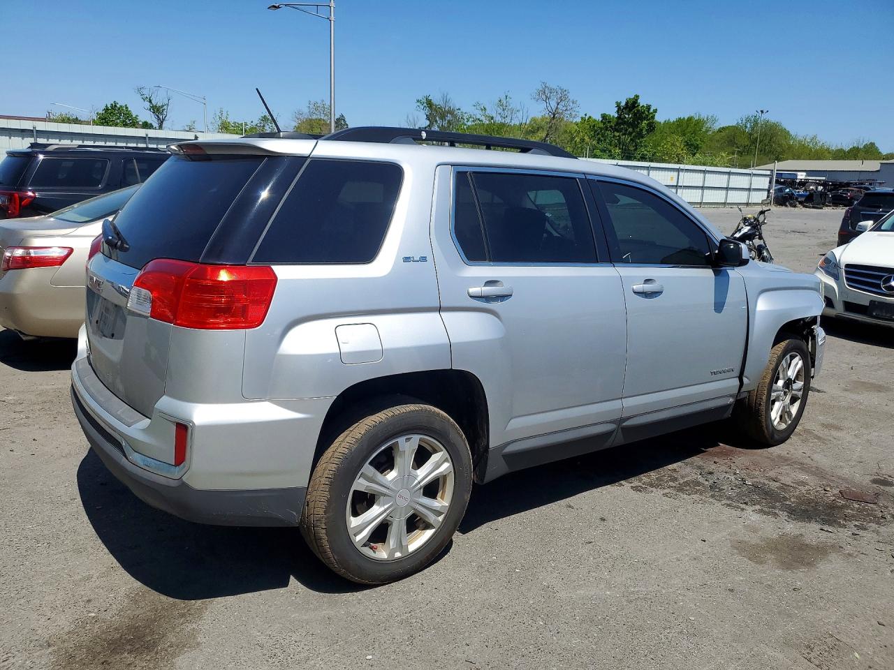 2017 Gmc Terrain Sle Silver vin: 2GKALNEKXH6345577