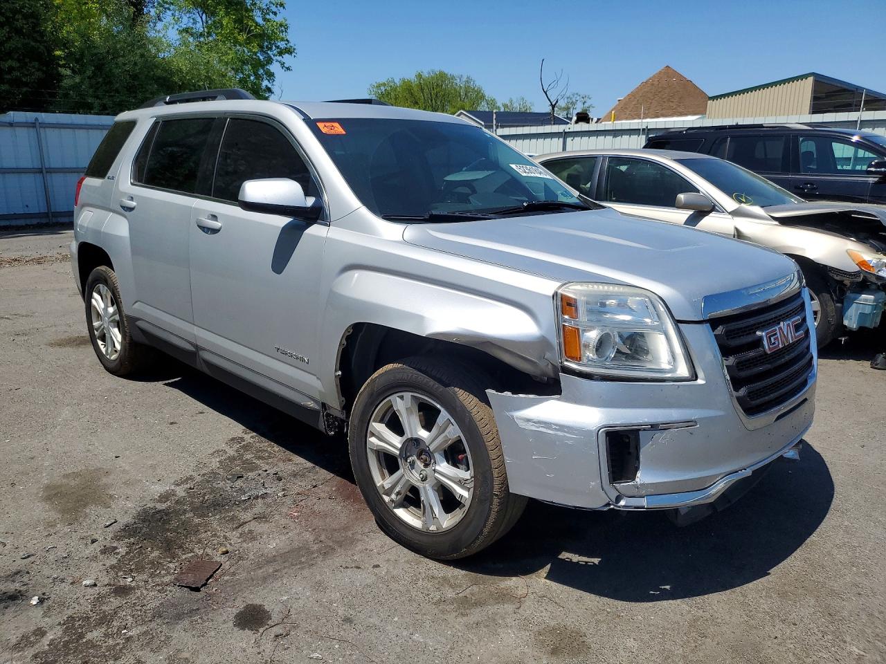2017 Gmc Terrain Sle Silver vin: 2GKALNEKXH6345577