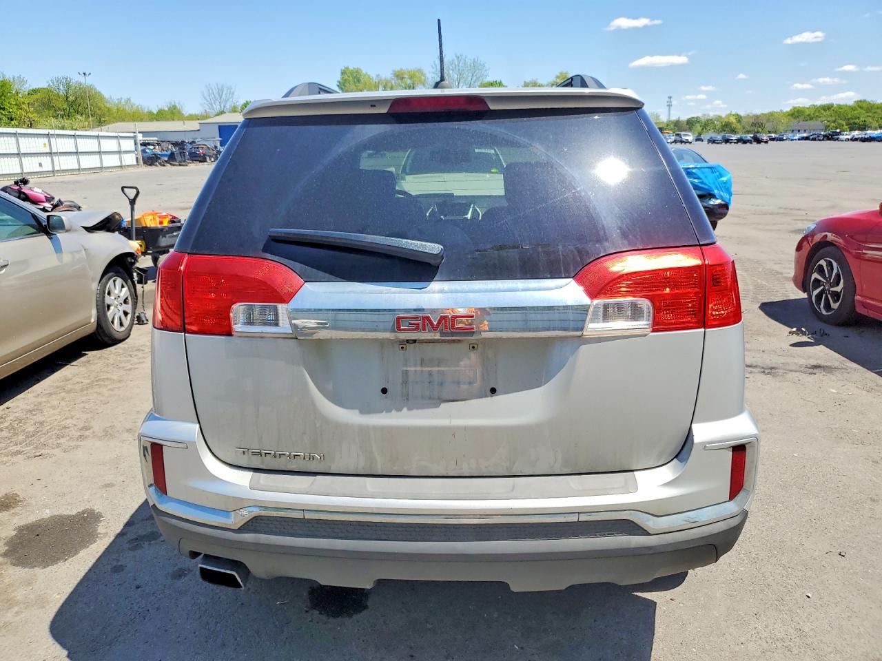 2017 Gmc Terrain Sle Silver vin: 2GKALNEKXH6345577