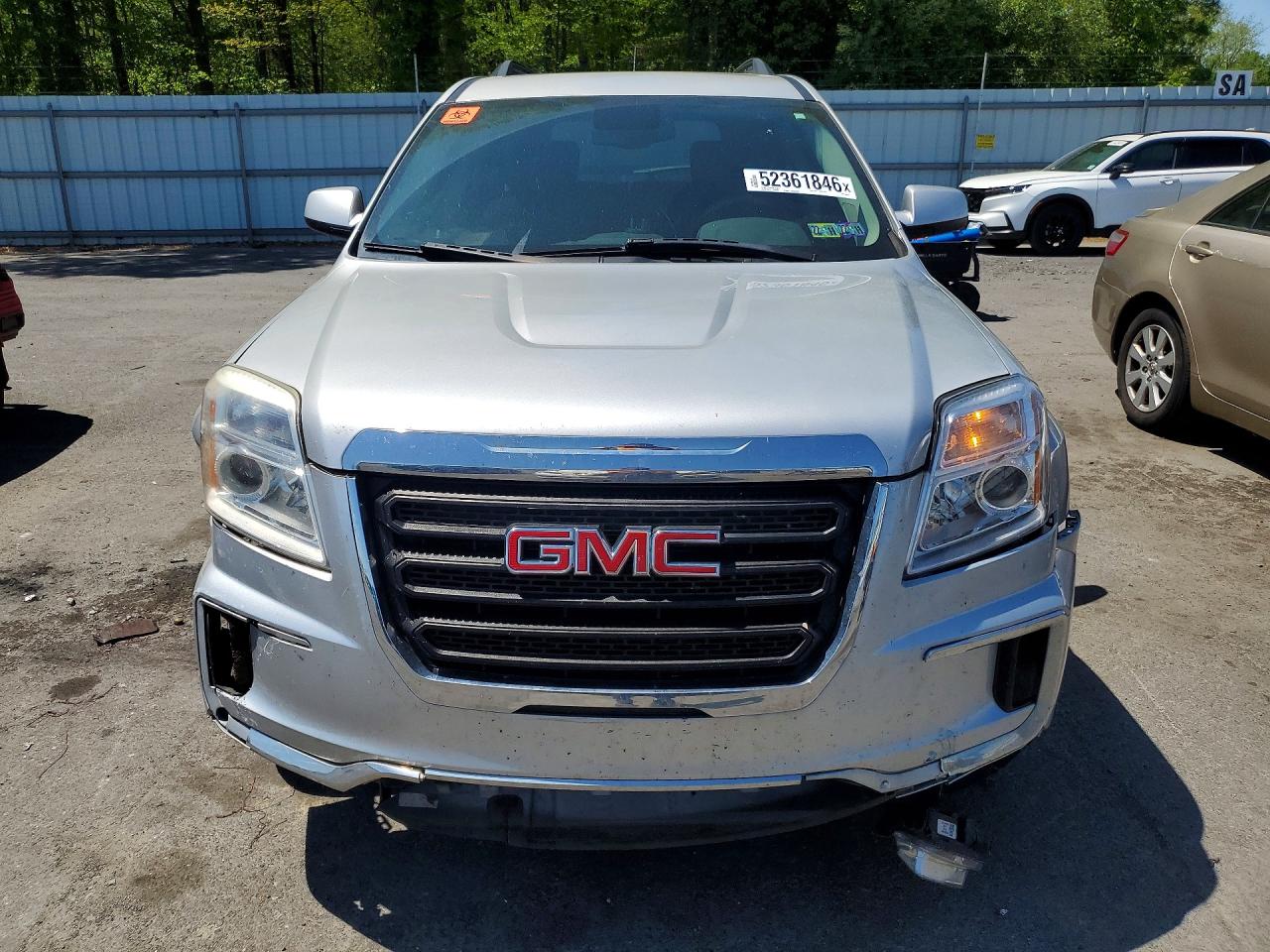 2017 Gmc Terrain Sle Silver vin: 2GKALNEKXH6345577