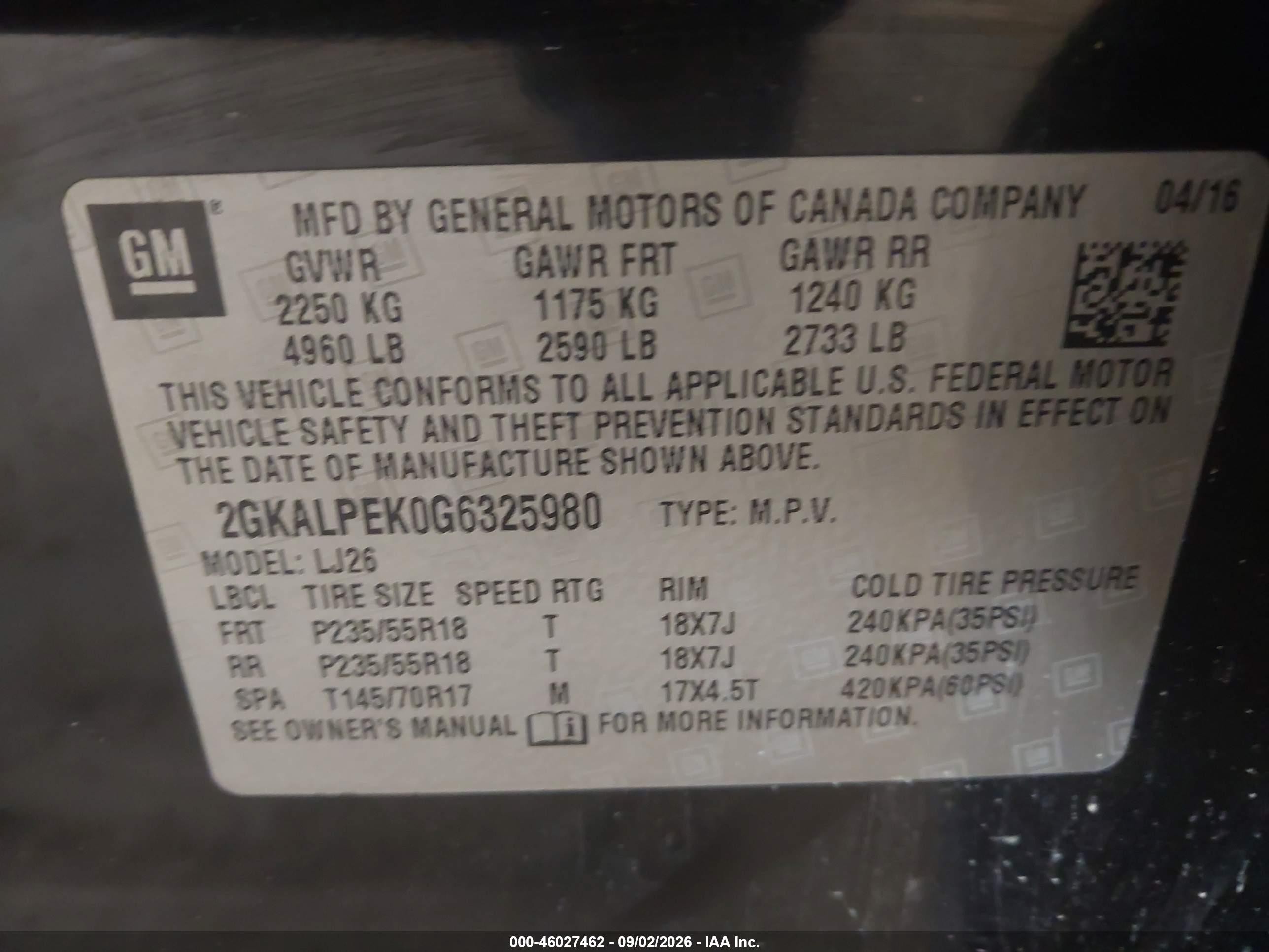 2016 Gmc Terrain Slt Black vin: 2GKALPEK0G6325980