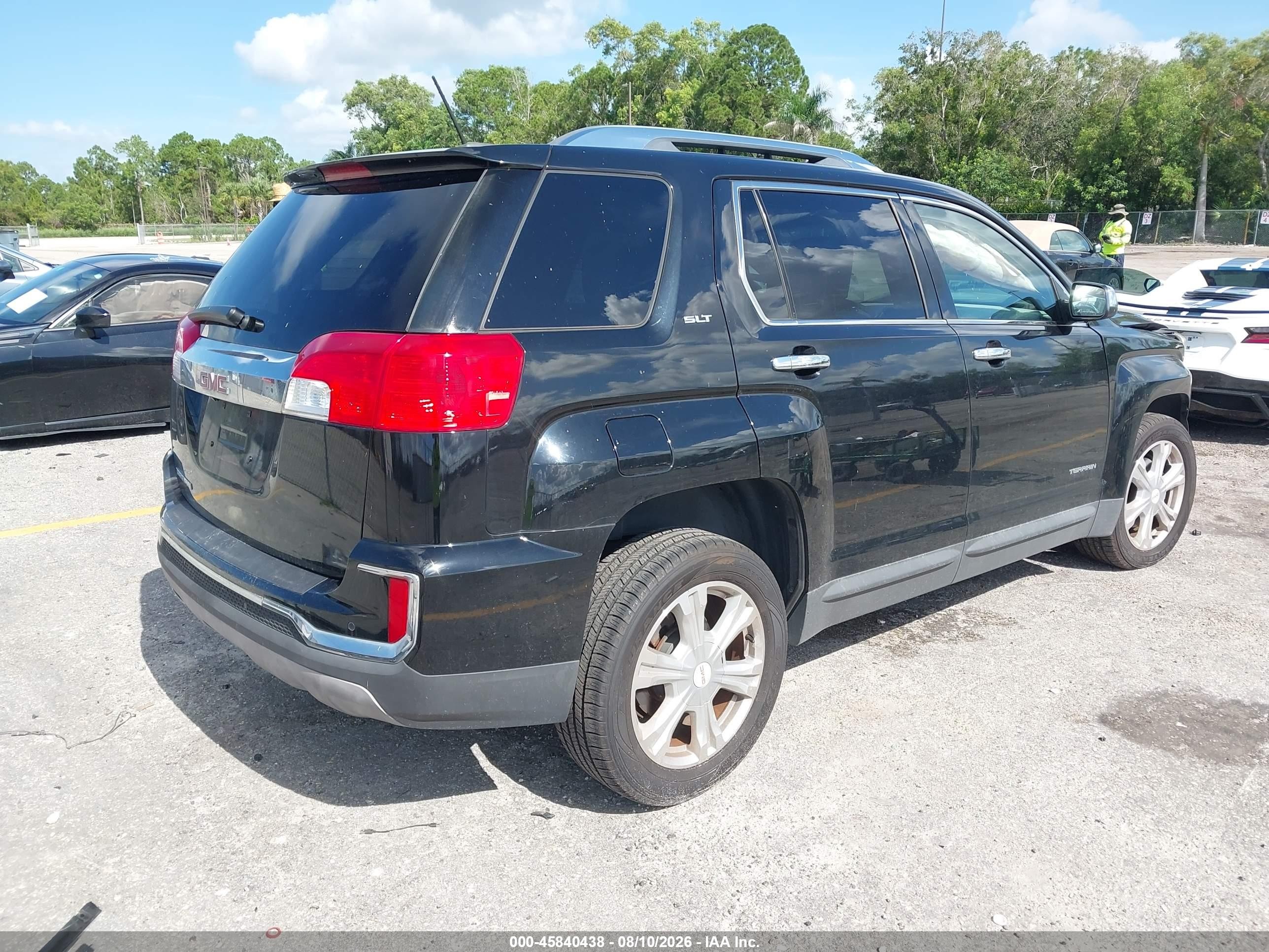2017 Gmc Terrain Slt Black vin: 2GKALPEKXH6294108