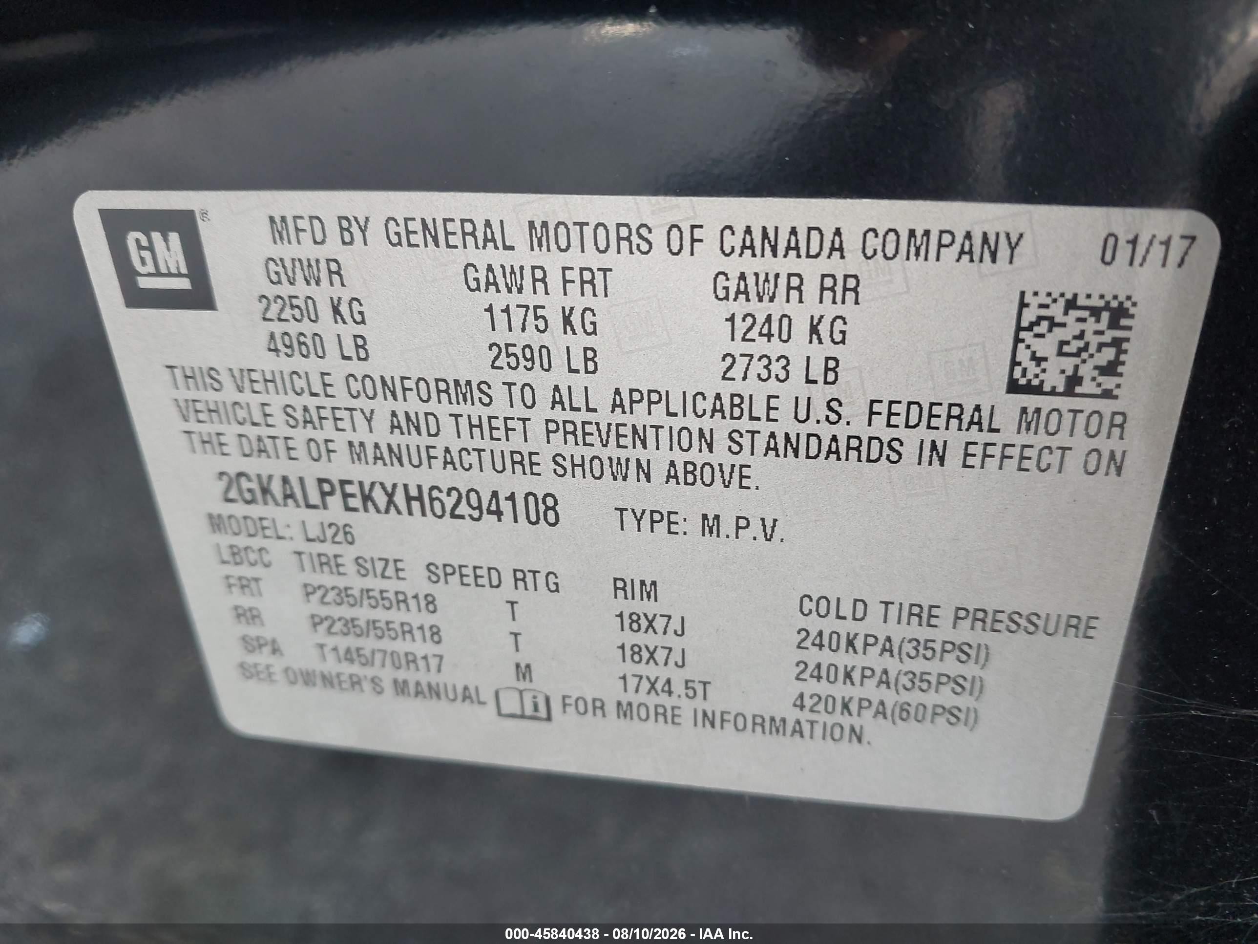 2017 Gmc Terrain Slt Black vin: 2GKALPEKXH6294108