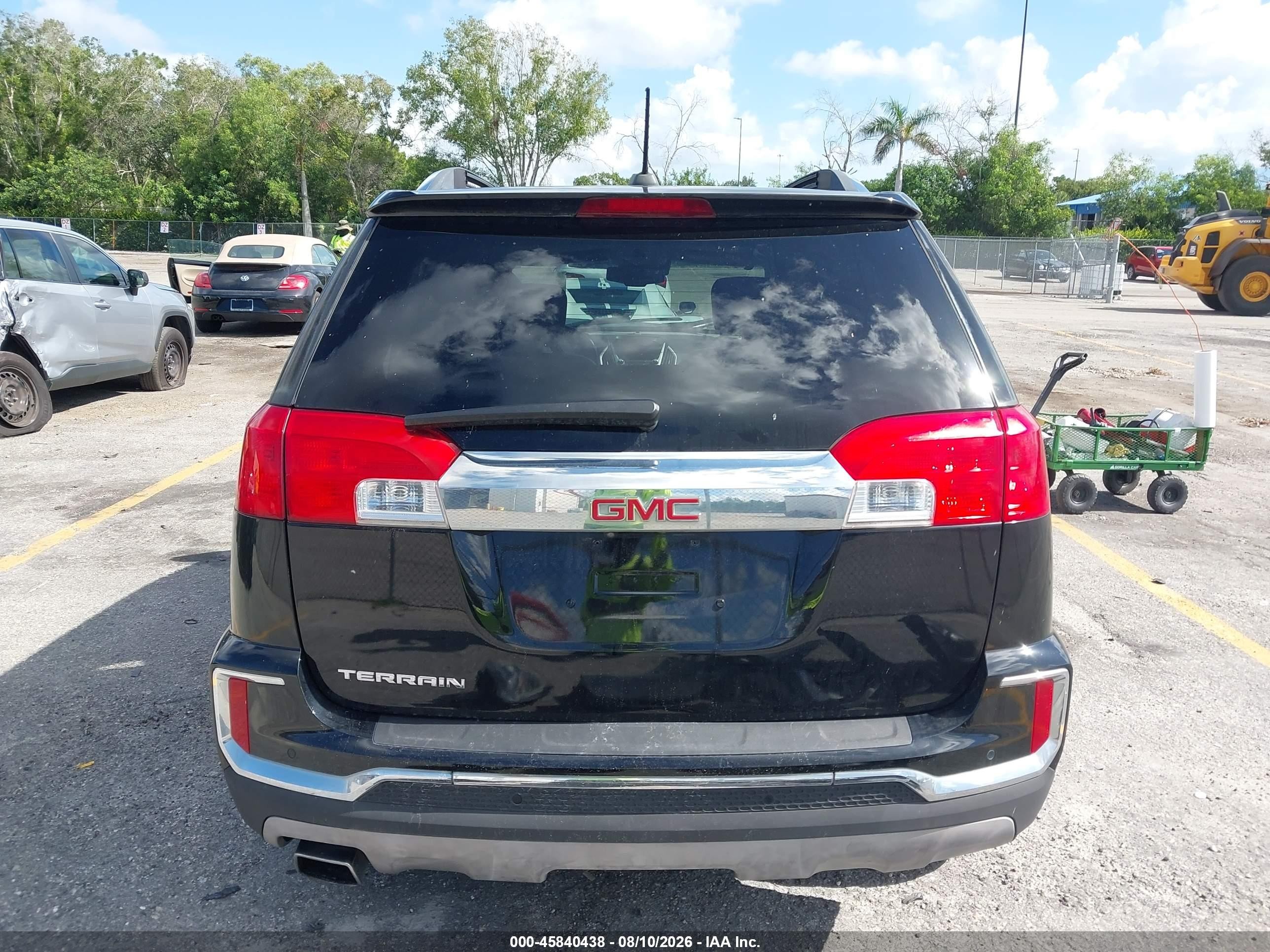 2017 Gmc Terrain Slt Black vin: 2GKALPEKXH6294108