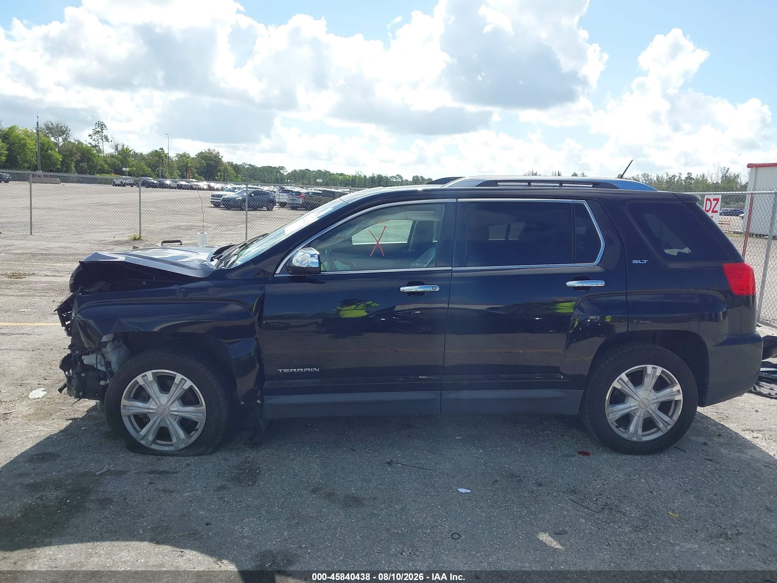 2017 Gmc Terrain Slt Black vin: 2GKALPEKXH6294108