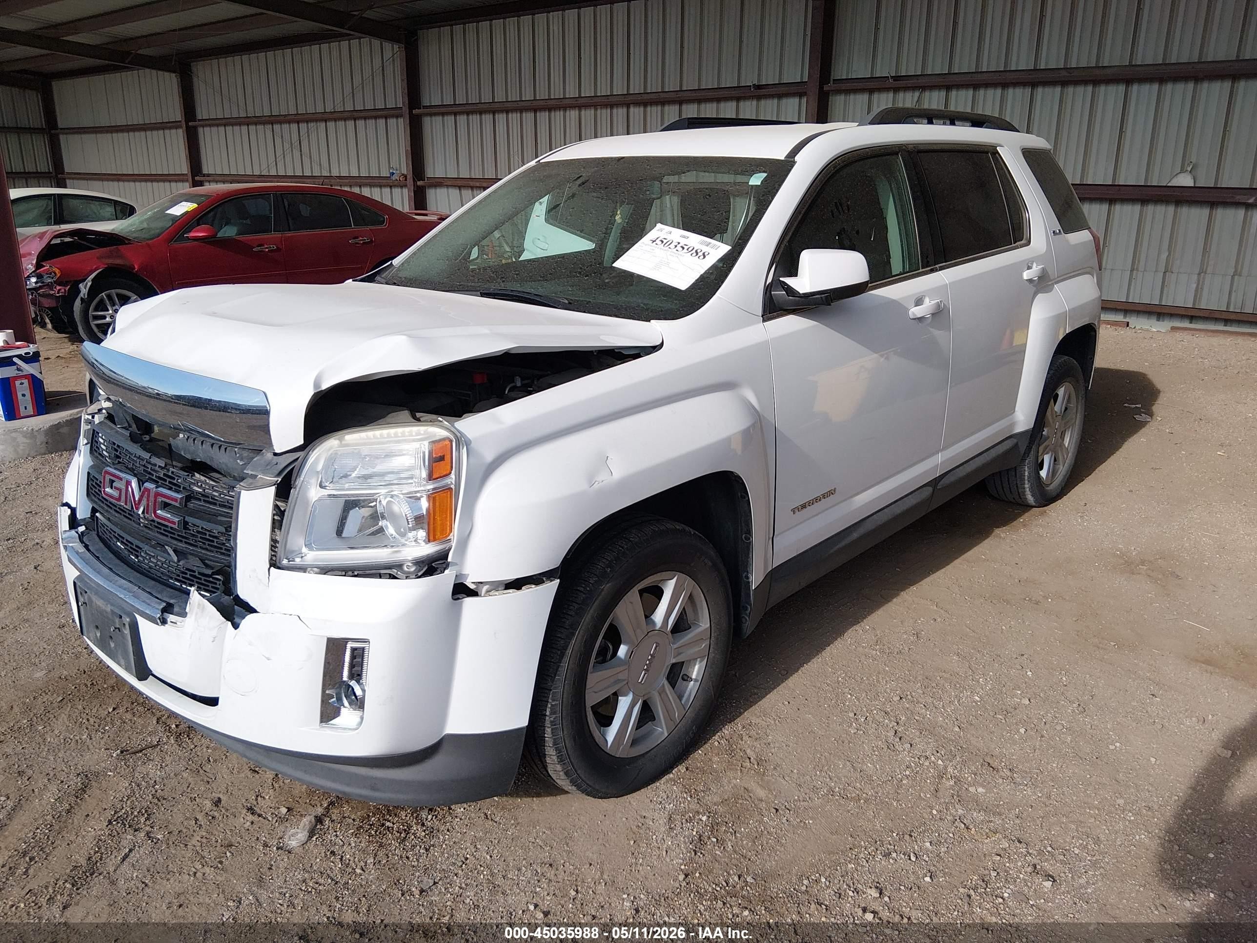 2014 Gmc Terrain Sle-2 White vin: 2GKALREK0E6226777