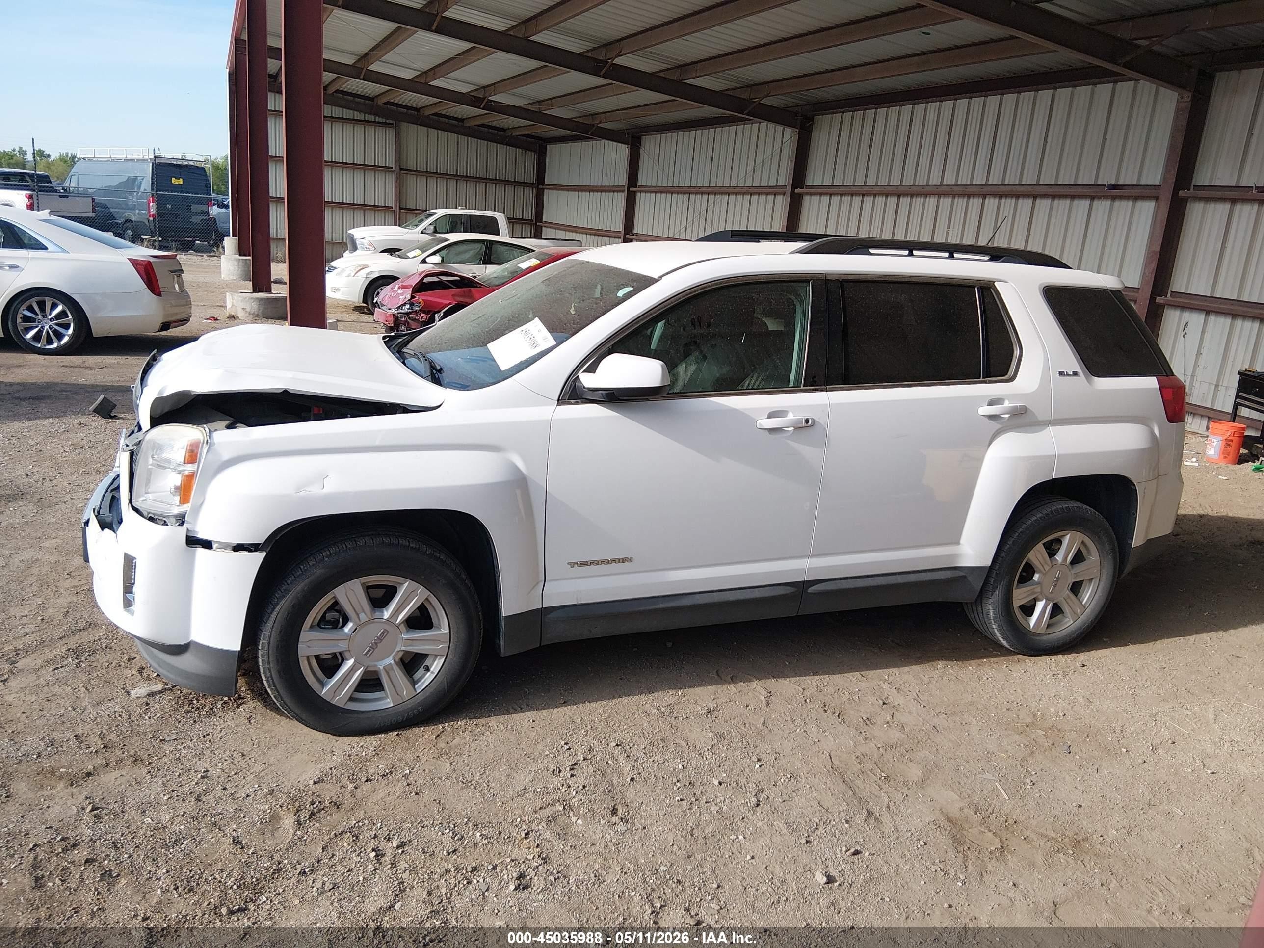 2014 Gmc Terrain Sle-2 White vin: 2GKALREK0E6226777
