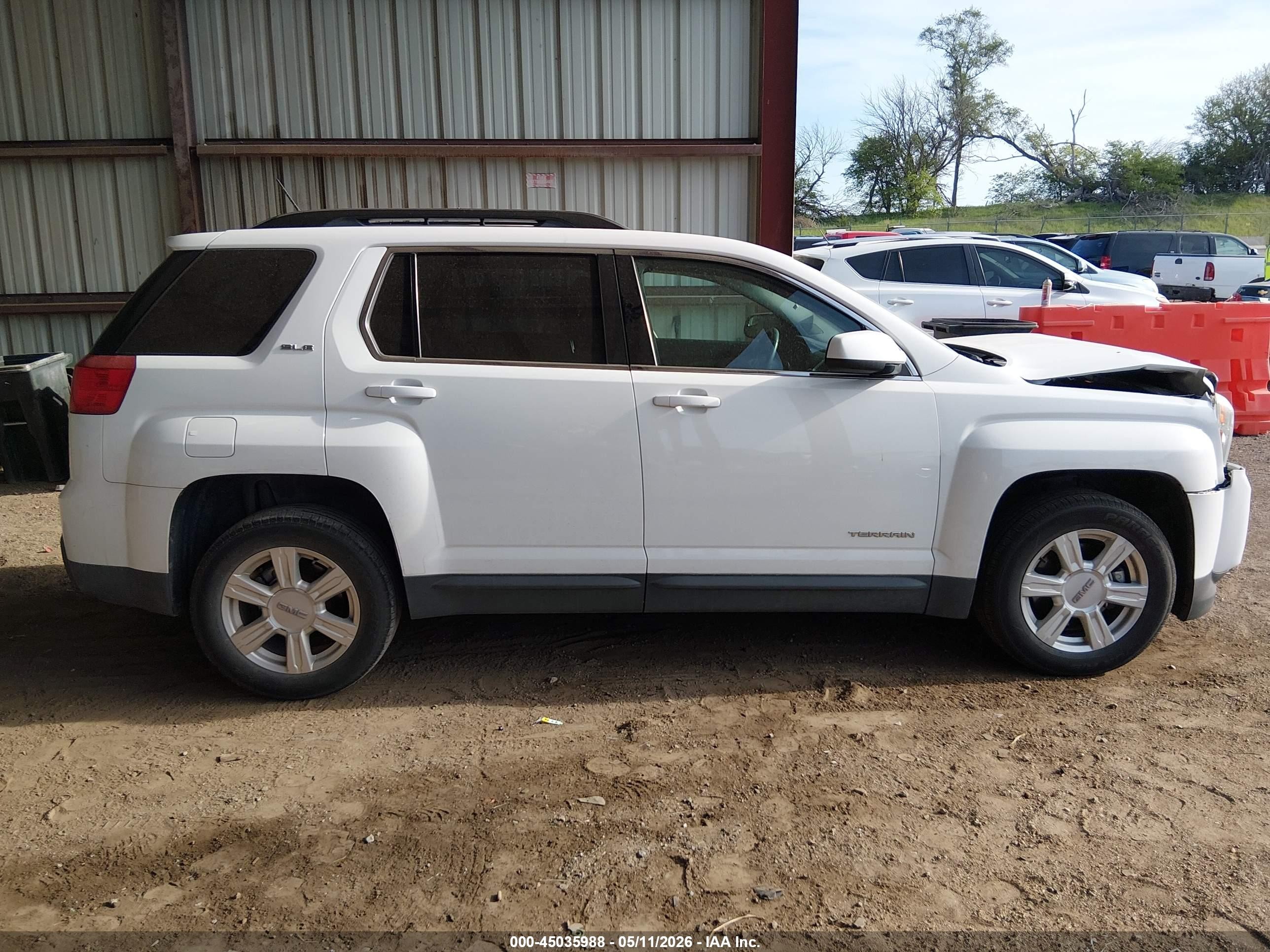 2014 Gmc Terrain Sle-2 White vin: 2GKALREK0E6226777