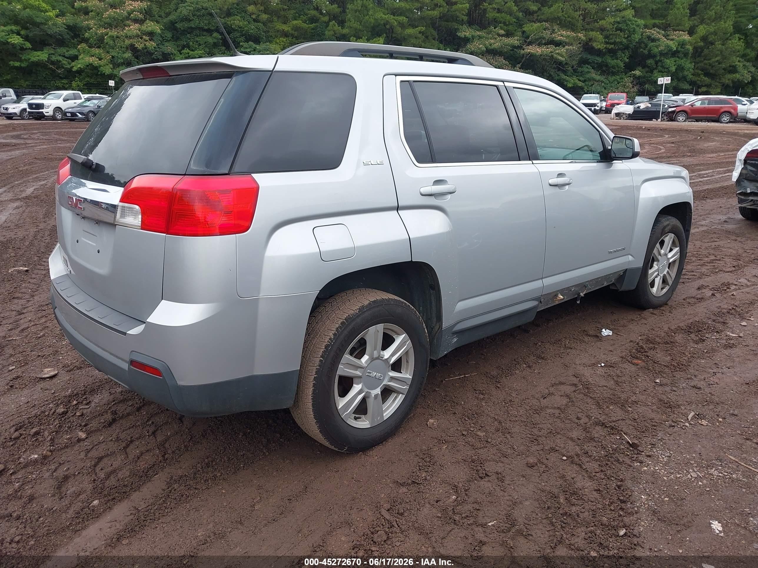 2014 Gmc Terrain Sle-2 Silver vin: 2GKALREK0E6383967