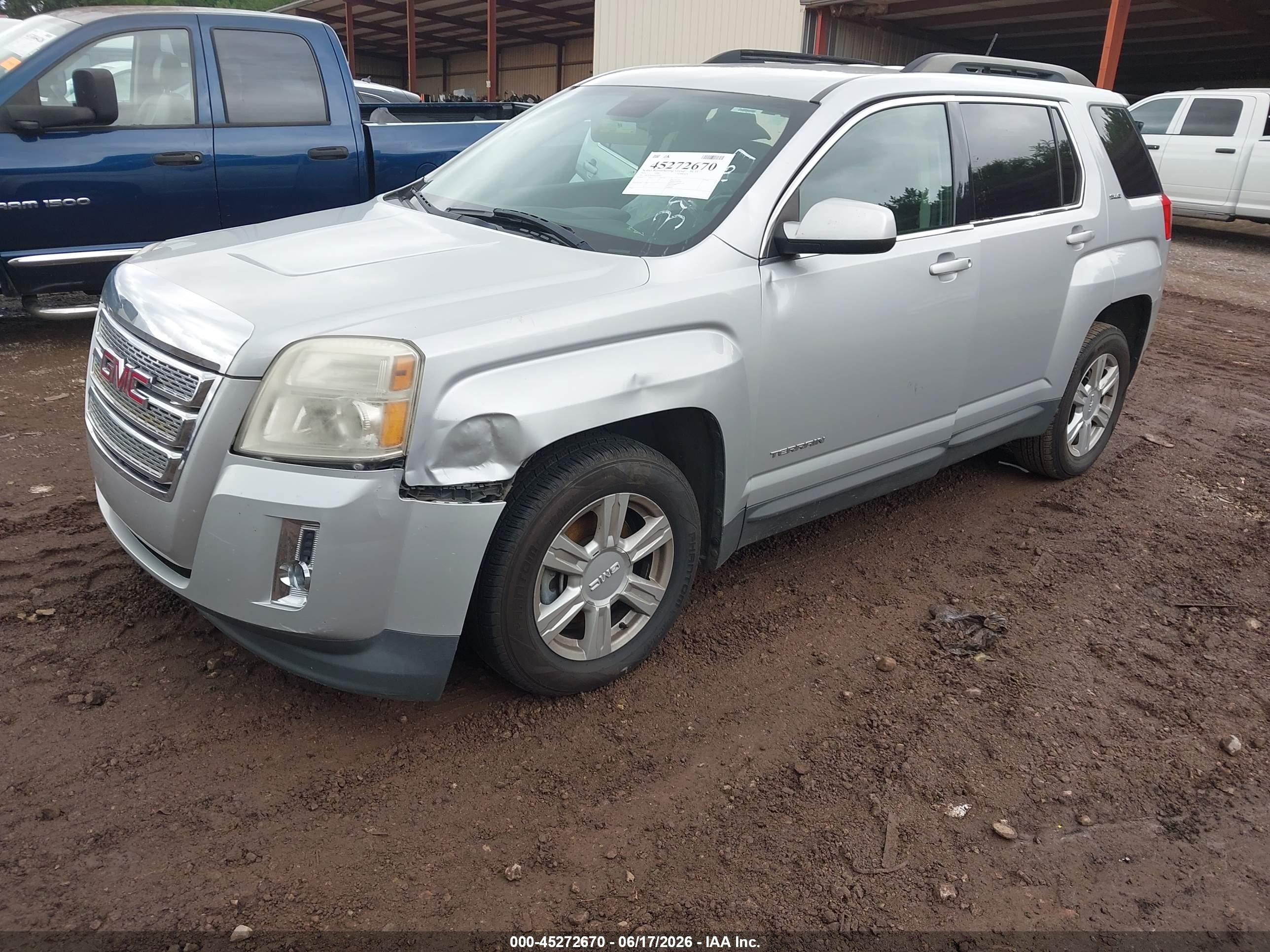 2014 Gmc Terrain Sle-2 Silver vin: 2GKALREK0E6383967