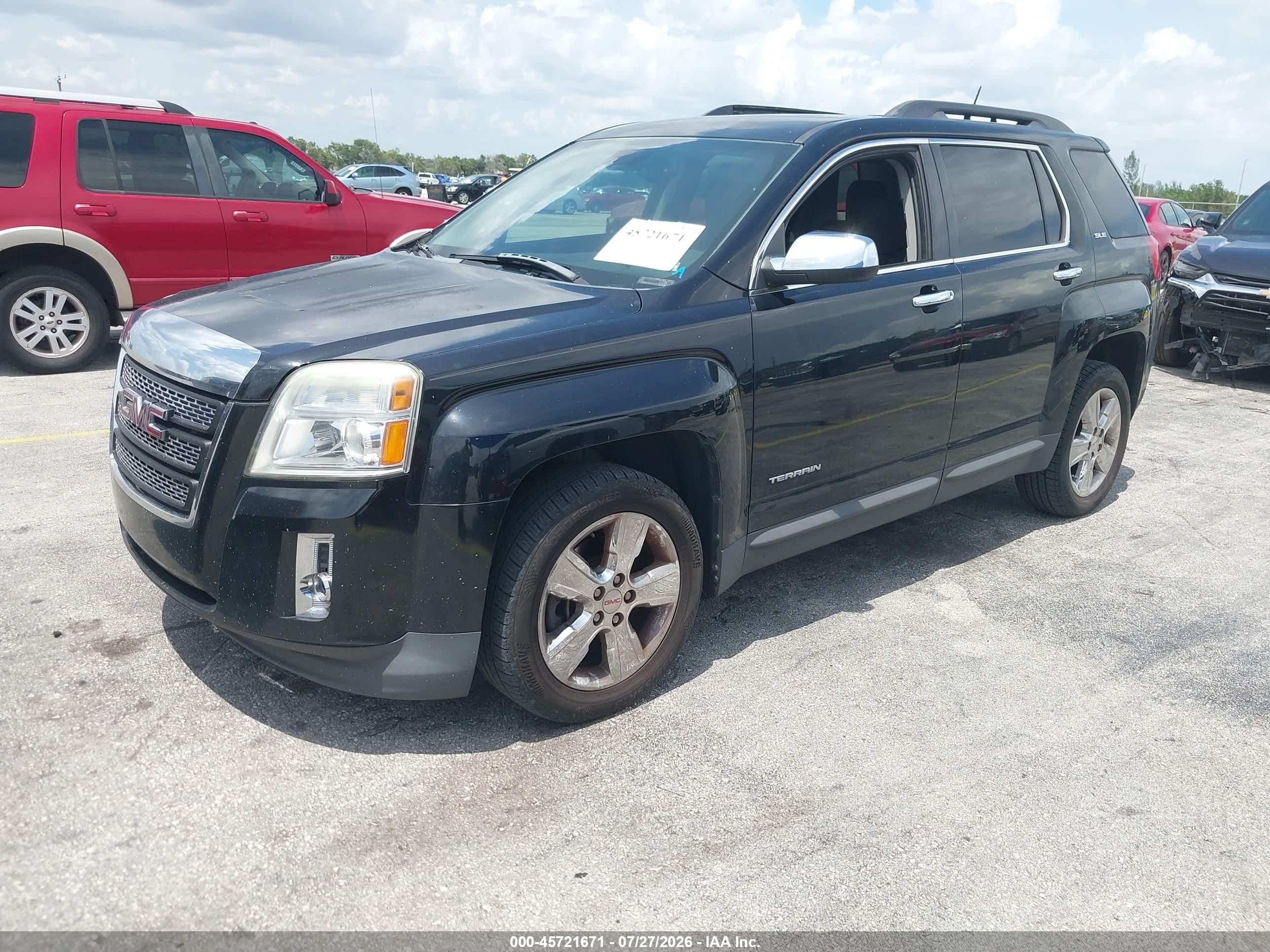 2015 Gmc Terrain Sle-2 Black vin: 2GKALREK0F6281943