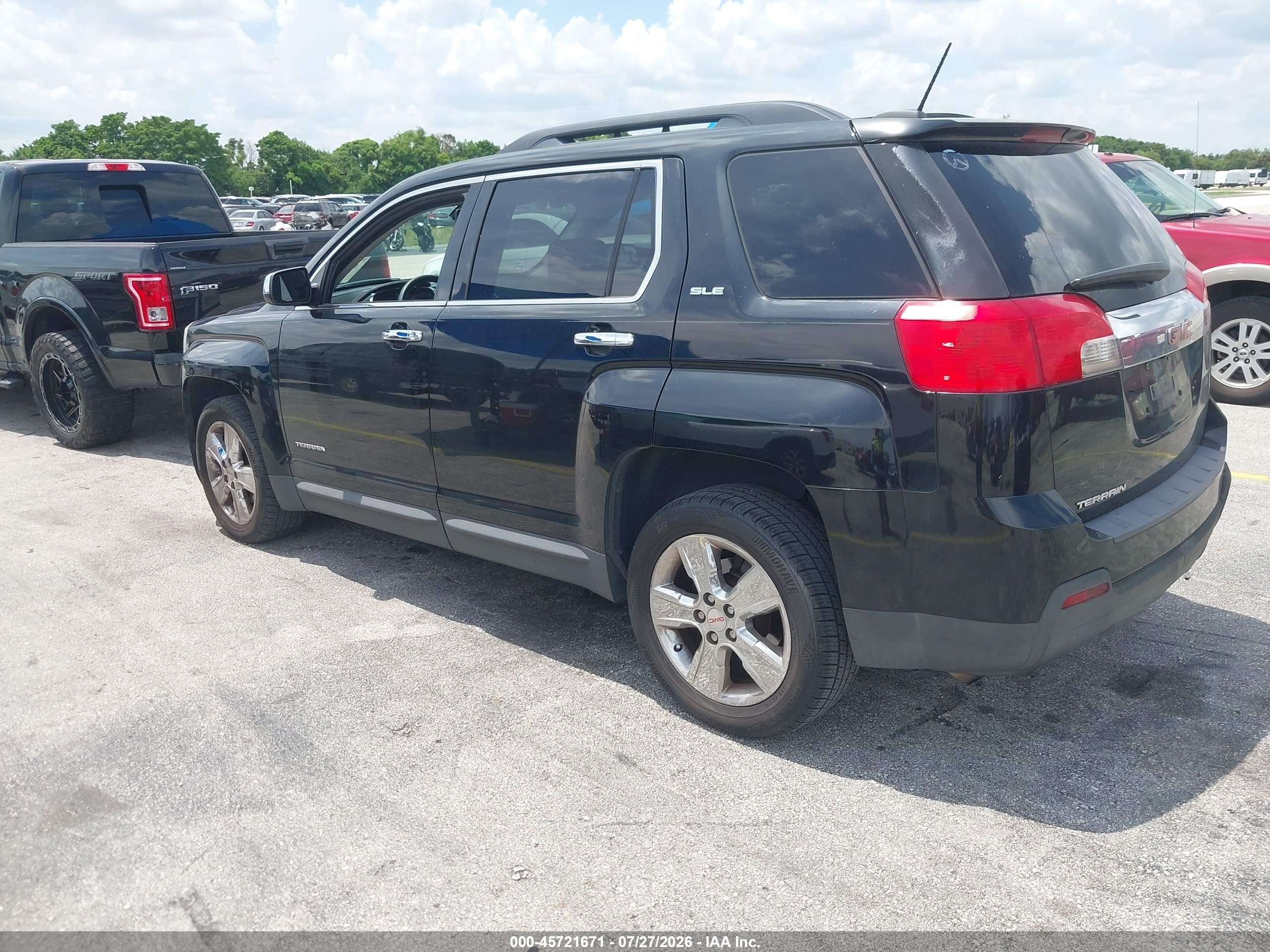 2015 Gmc Terrain Sle-2 Black vin: 2GKALREK0F6281943