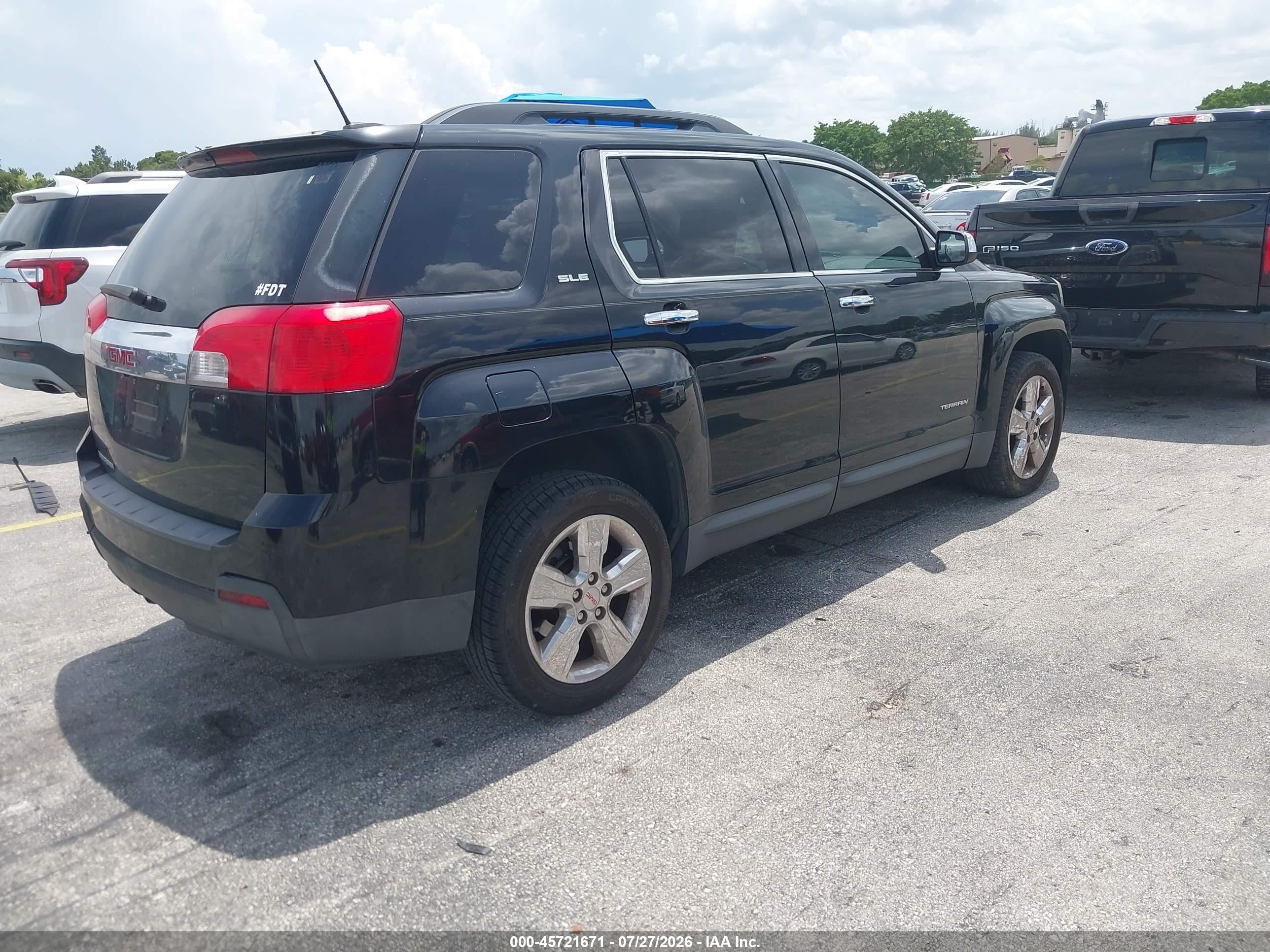 2015 Gmc Terrain Sle-2 Black vin: 2GKALREK0F6281943