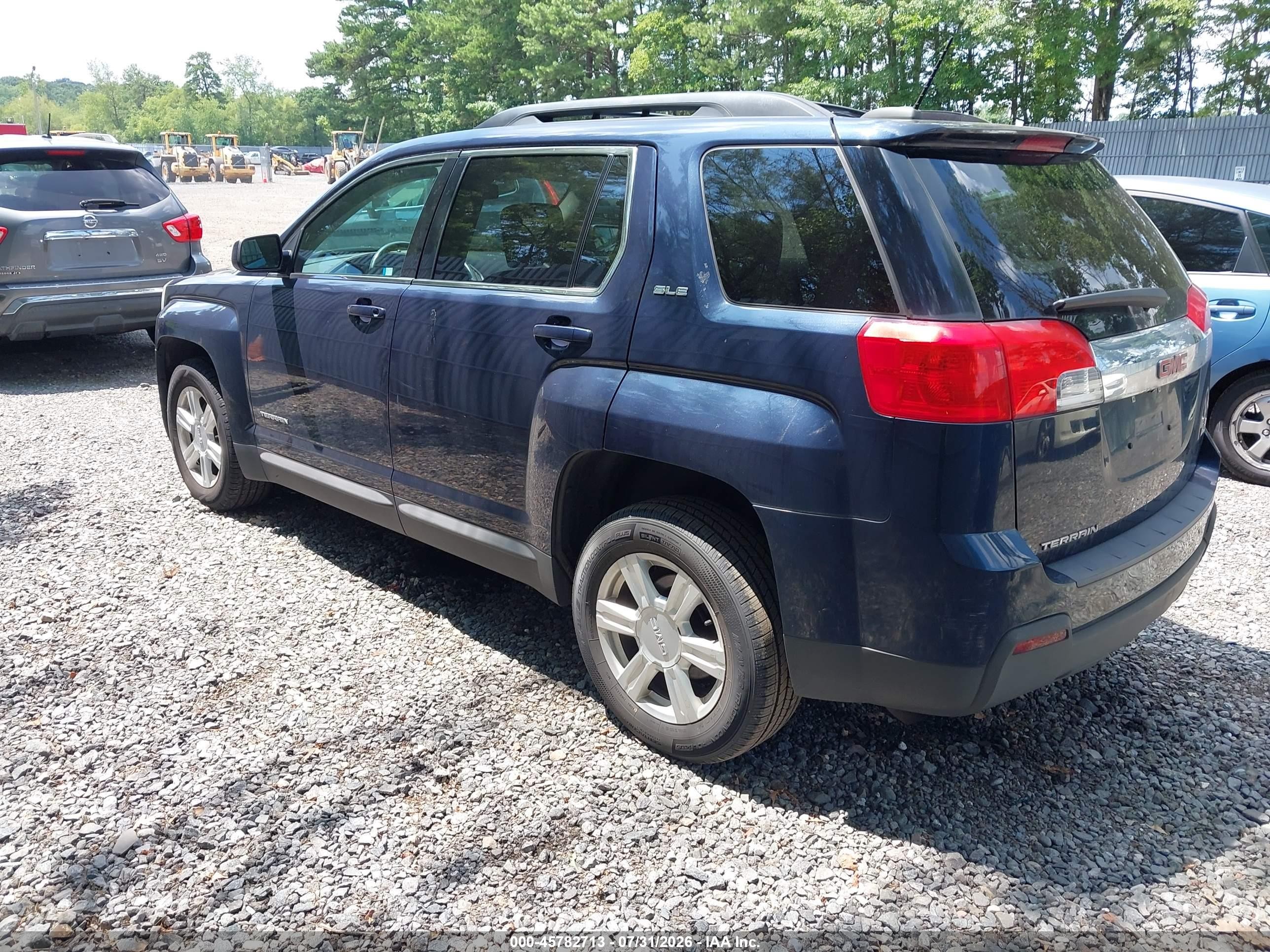 2015 Gmc Terrain Sle-2 Blue vin: 2GKALREK0F6332034