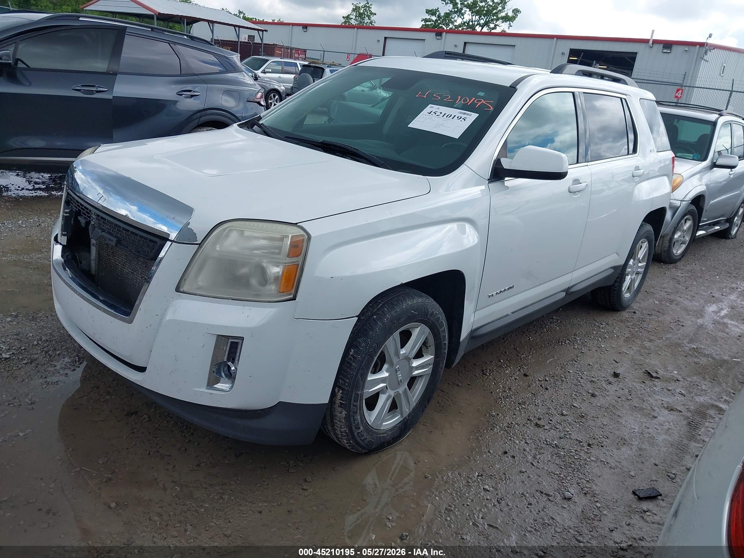 2014 Gmc Terrain Sle-2 White vin: 2GKALREK1E6288656