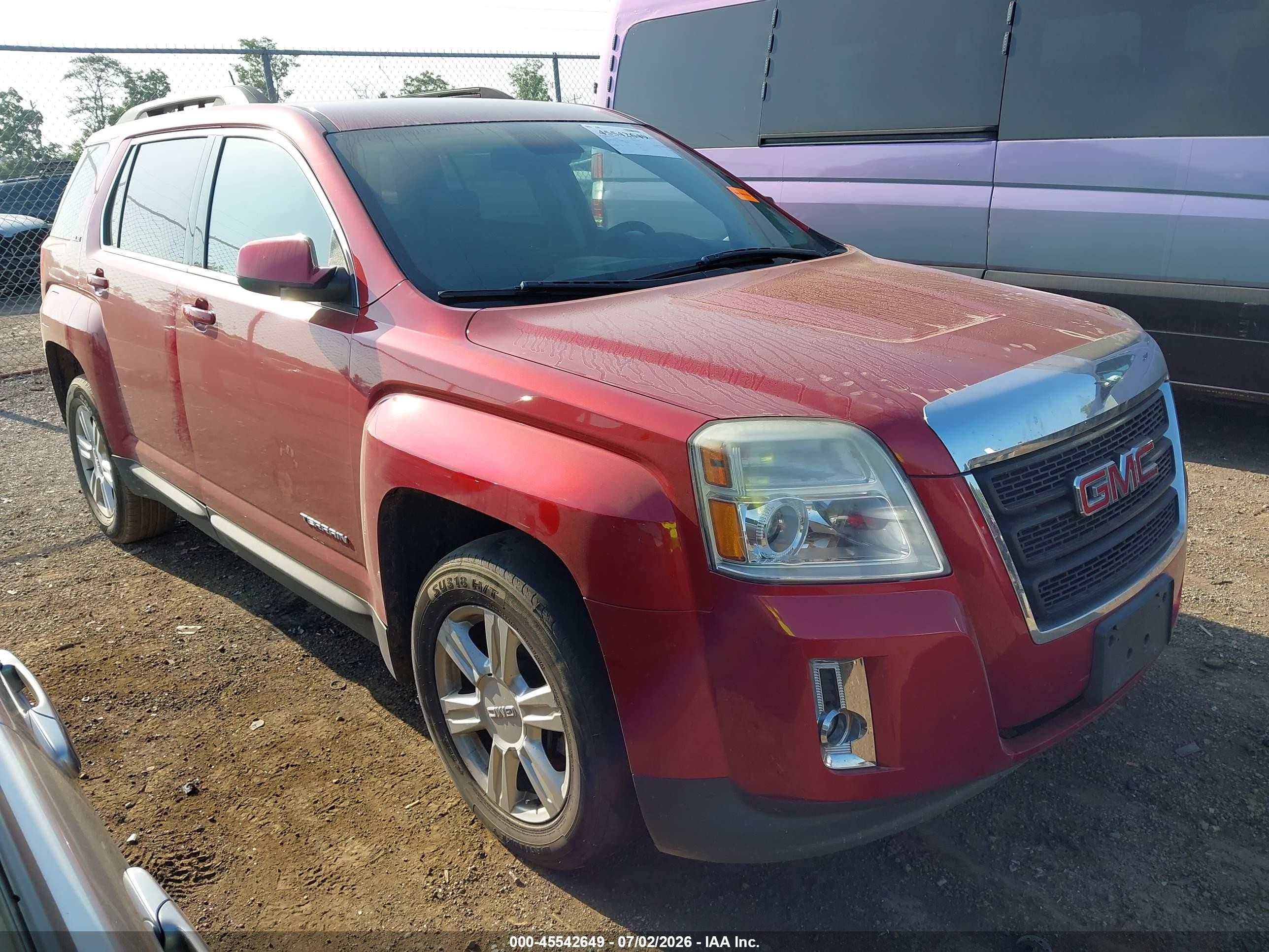 2014 Gmc Terrain Sle-2 Red vin: 2GKALREK1E6359158