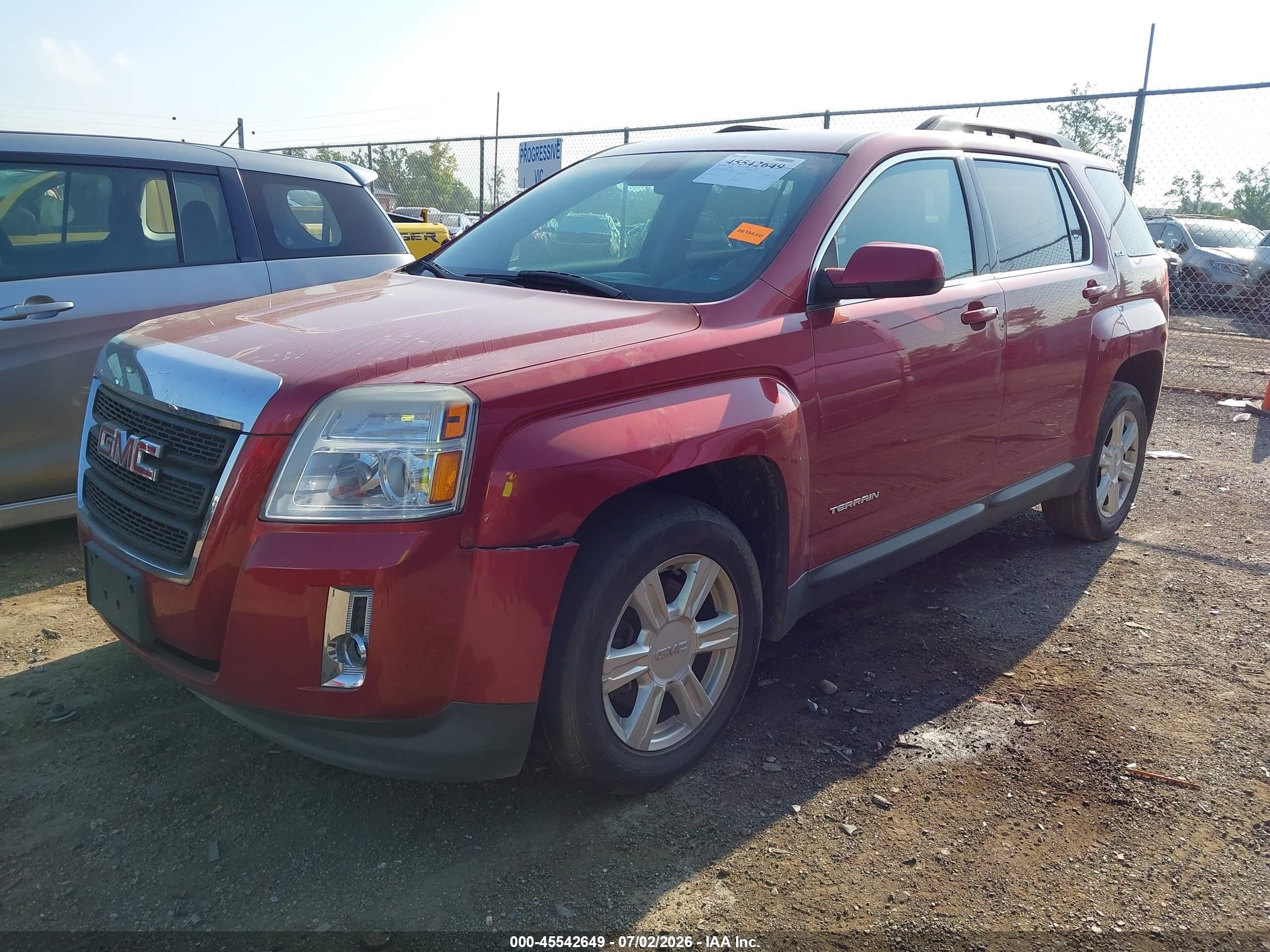 2014 Gmc Terrain Sle-2 Red vin: 2GKALREK1E6359158
