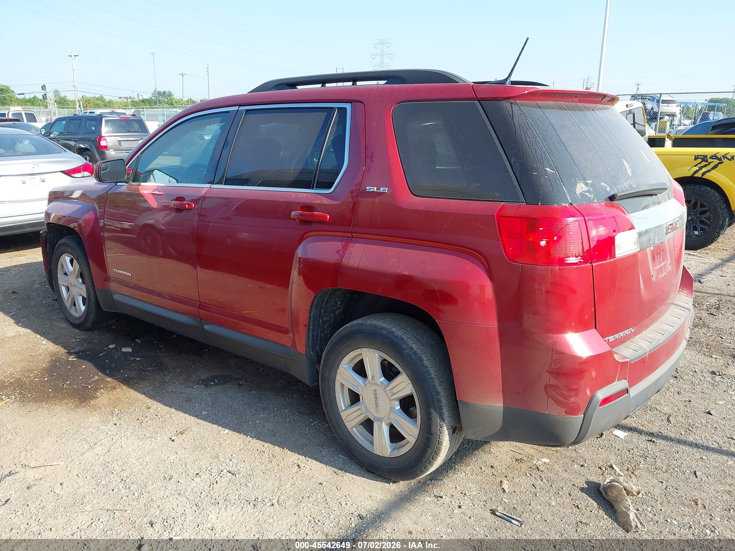 2014 Gmc Terrain Sle-2 Red vin: 2GKALREK1E6359158