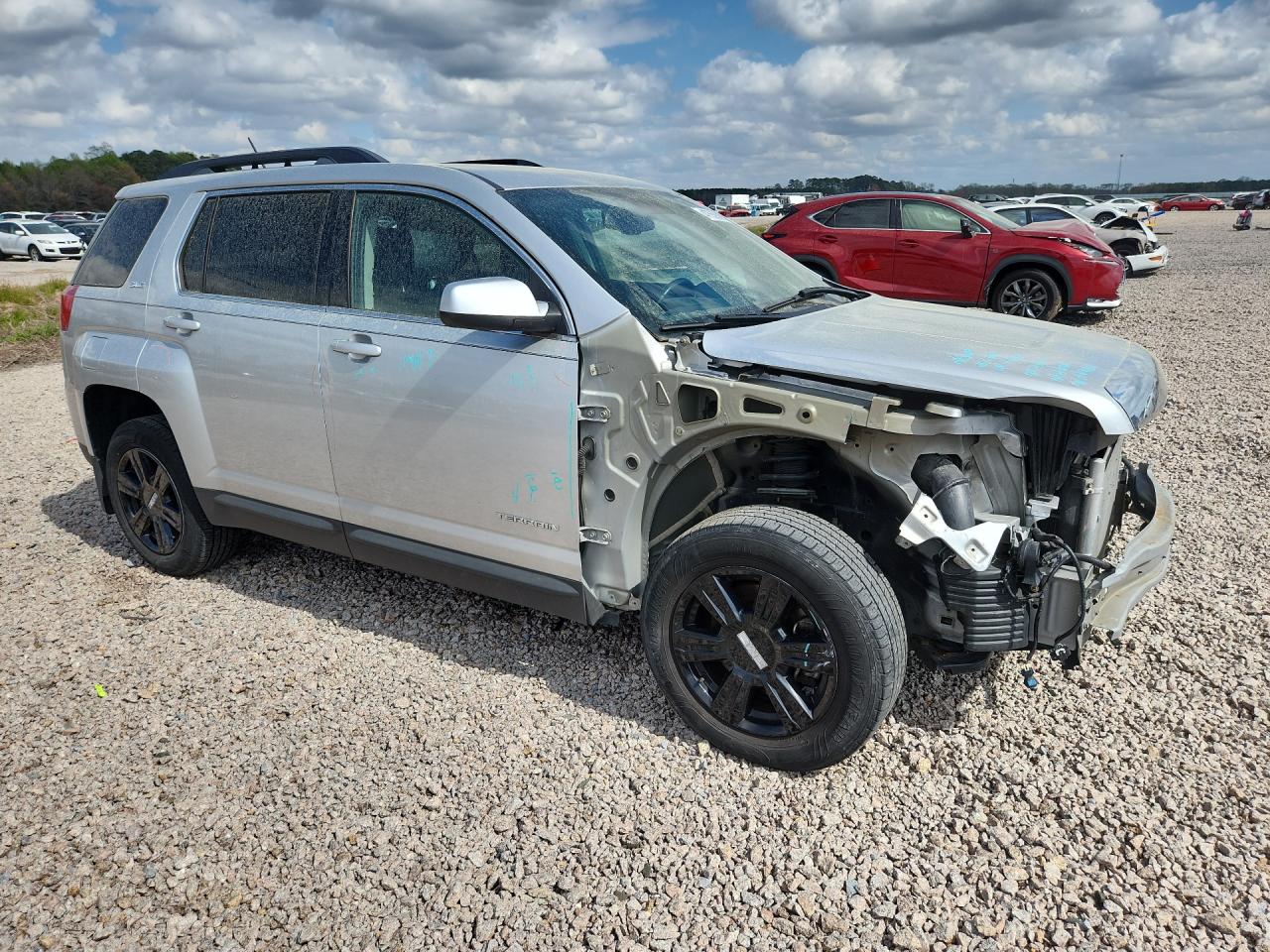 2015 Gmc Terrain Sle Silver vin: 2GKALREK1F6118301