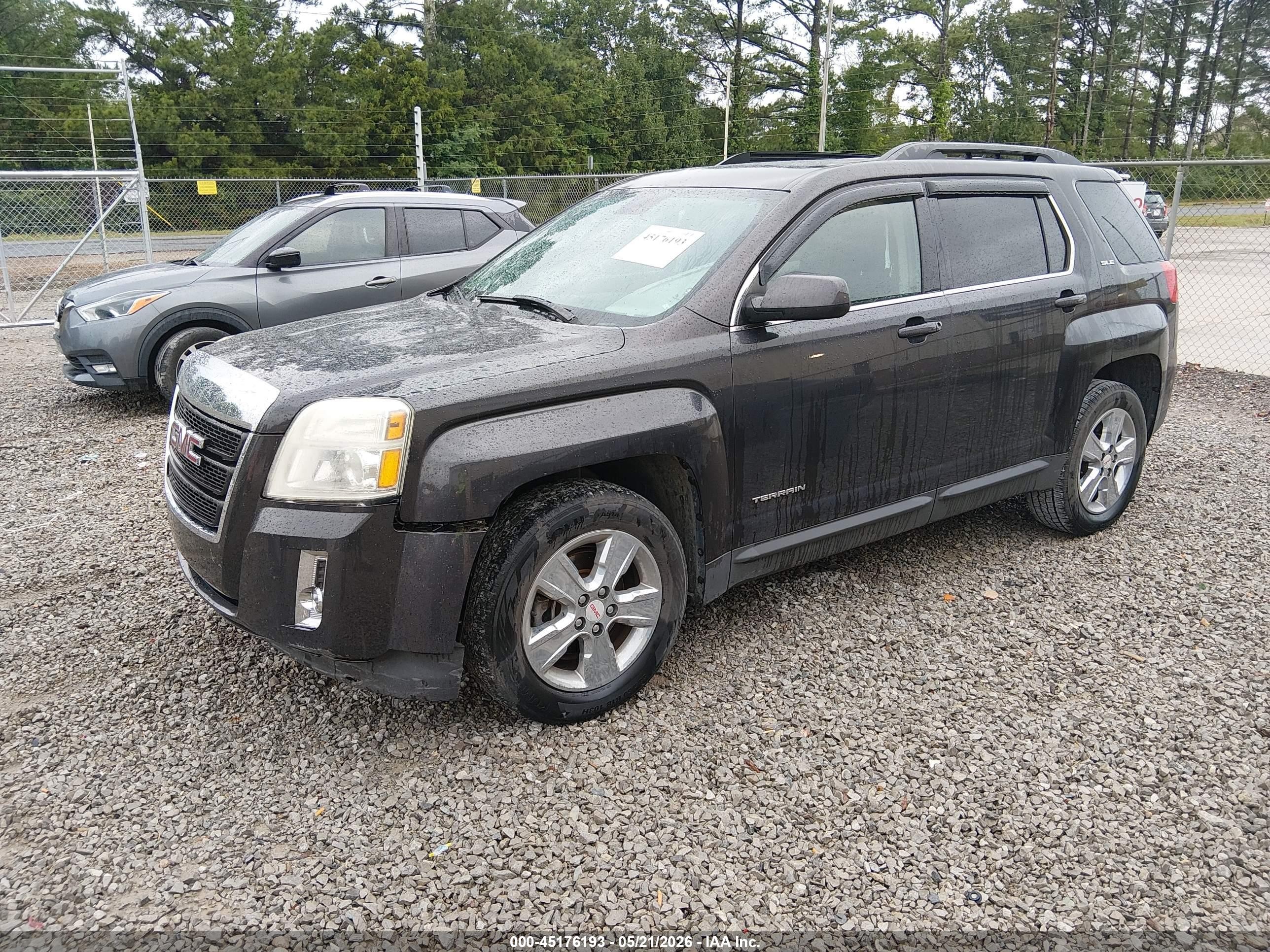 2015 Gmc Terrain Sle-2 Black vin: 2GKALREK1F6225154