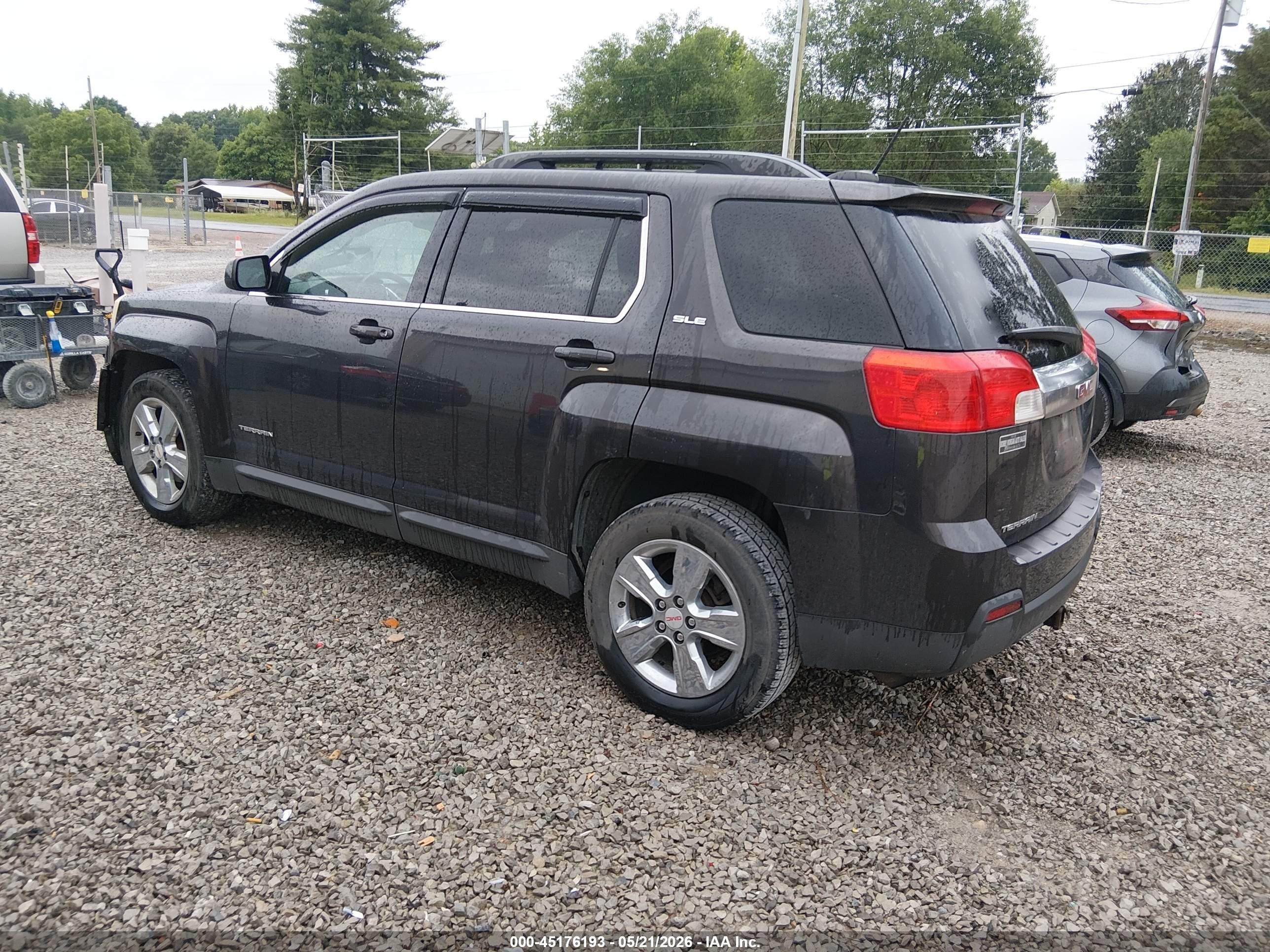 2015 Gmc Terrain Sle-2 Black vin: 2GKALREK1F6225154