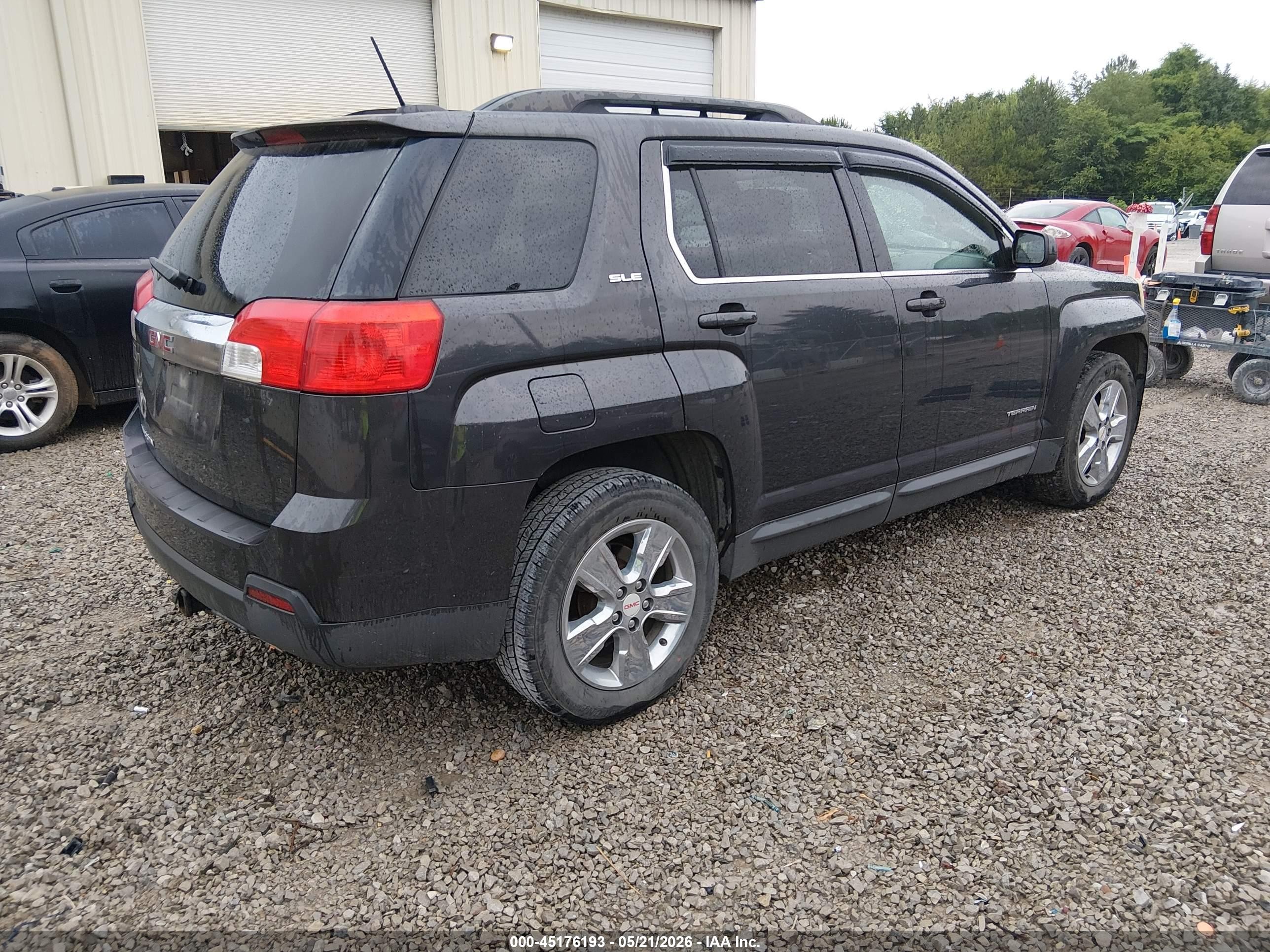 2015 Gmc Terrain Sle-2 Black vin: 2GKALREK1F6225154