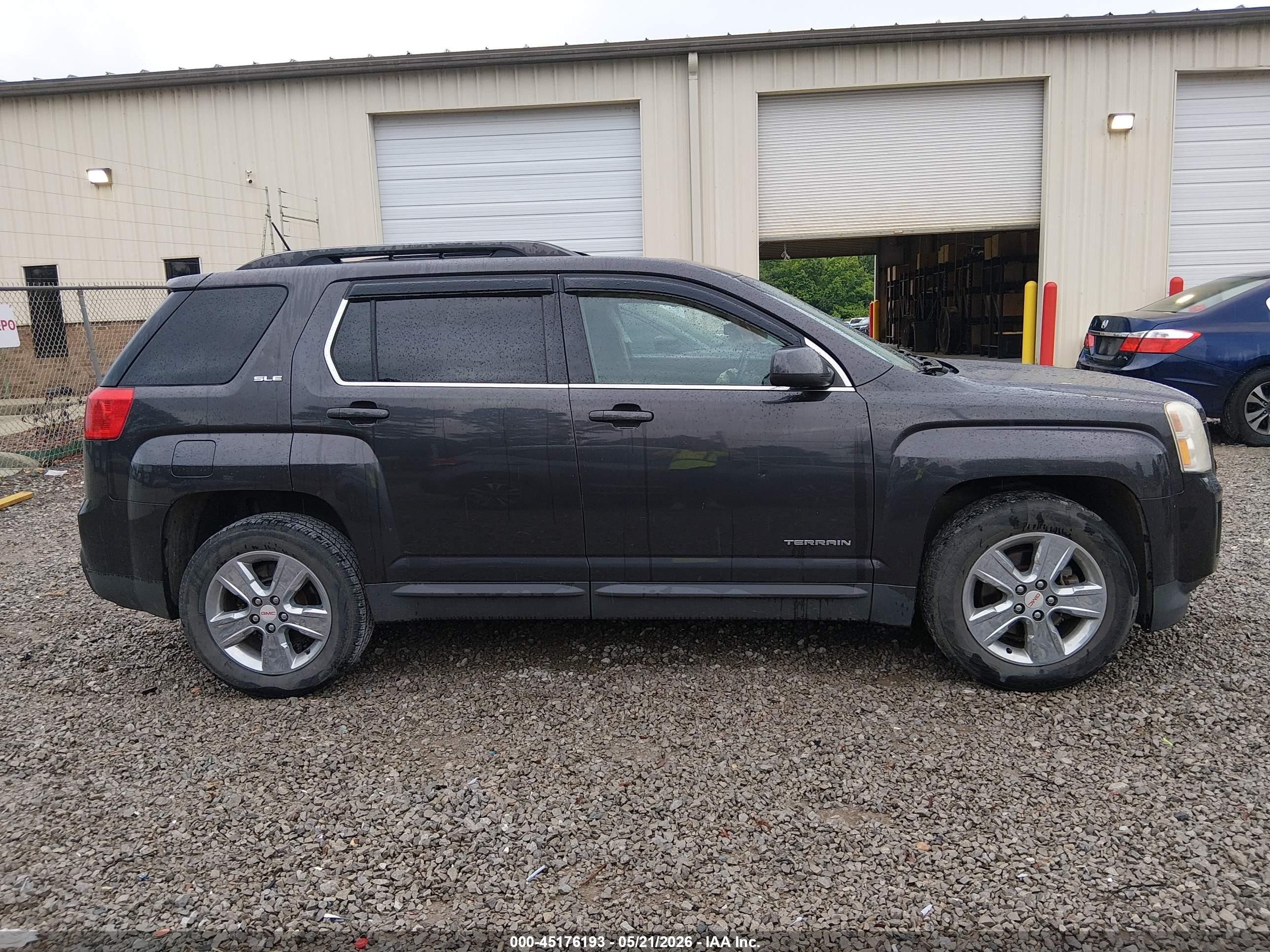 2015 Gmc Terrain Sle-2 Black vin: 2GKALREK1F6225154