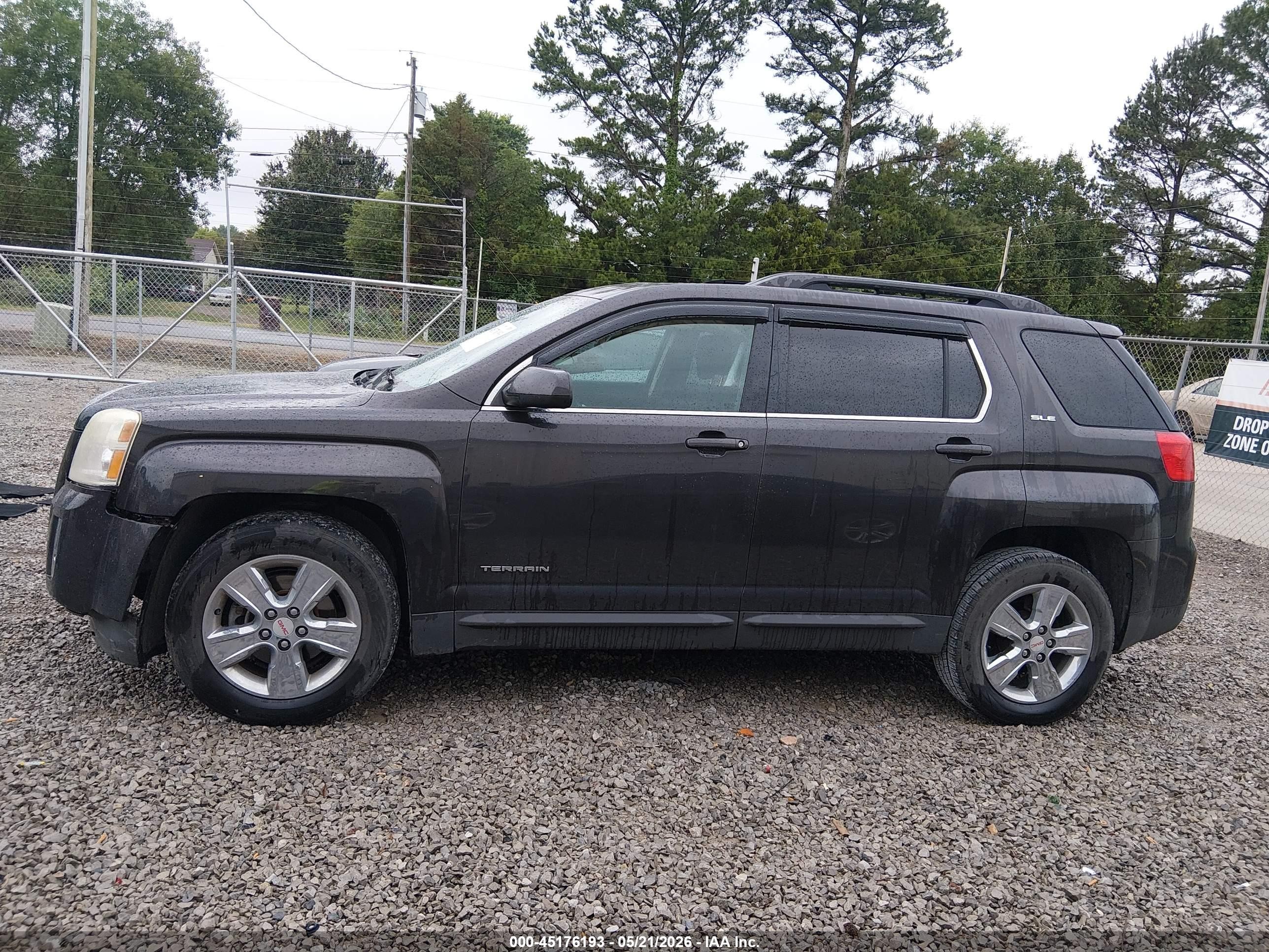 2015 Gmc Terrain Sle-2 Black vin: 2GKALREK1F6225154