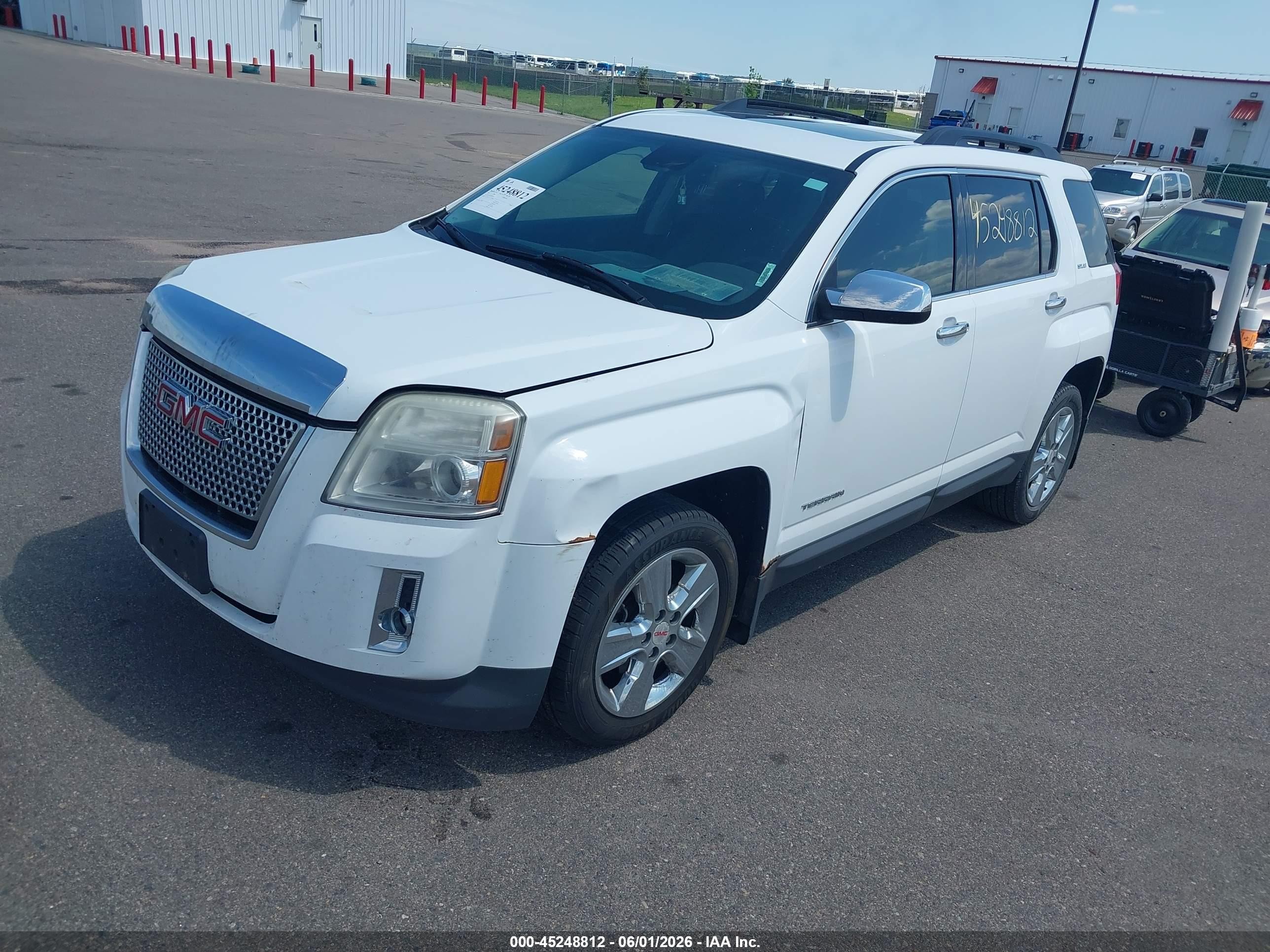 2014 Gmc Terrain Sle-2 White vin: 2GKALREK2E6100050