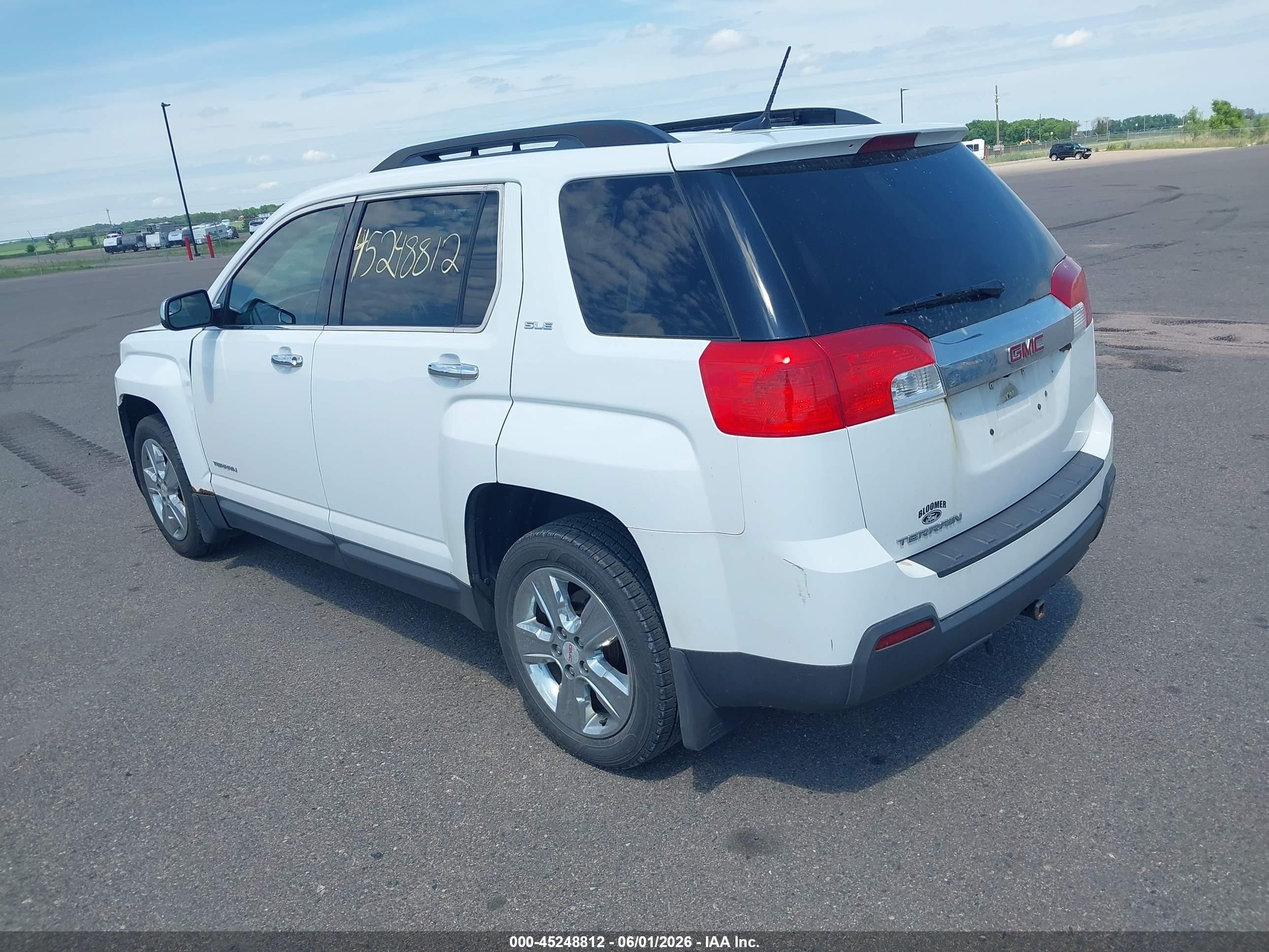 2014 Gmc Terrain Sle-2 White vin: 2GKALREK2E6100050