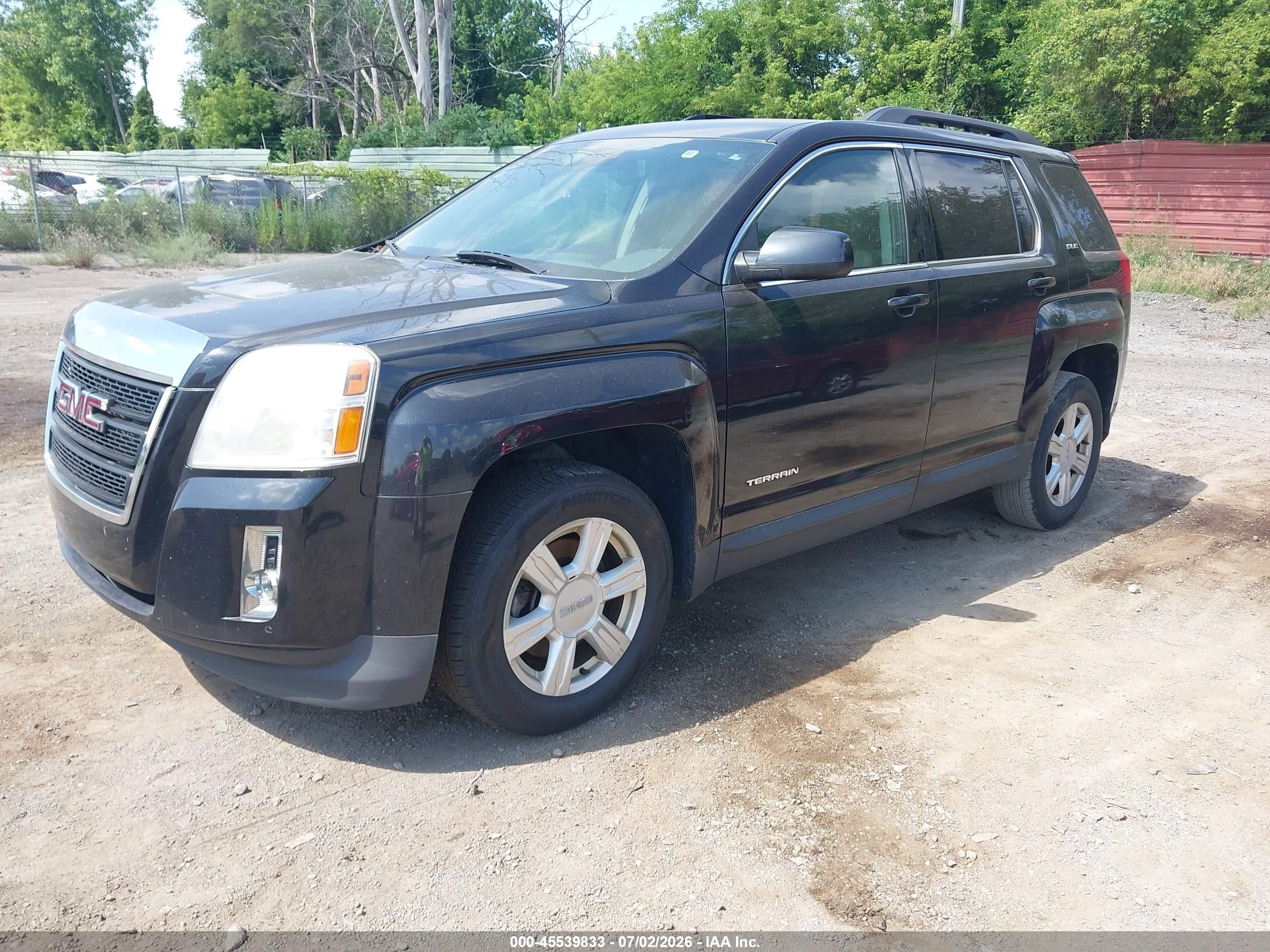 2015 Gmc Terrain Sle-2 Black vin: 2GKALREK2F6187997