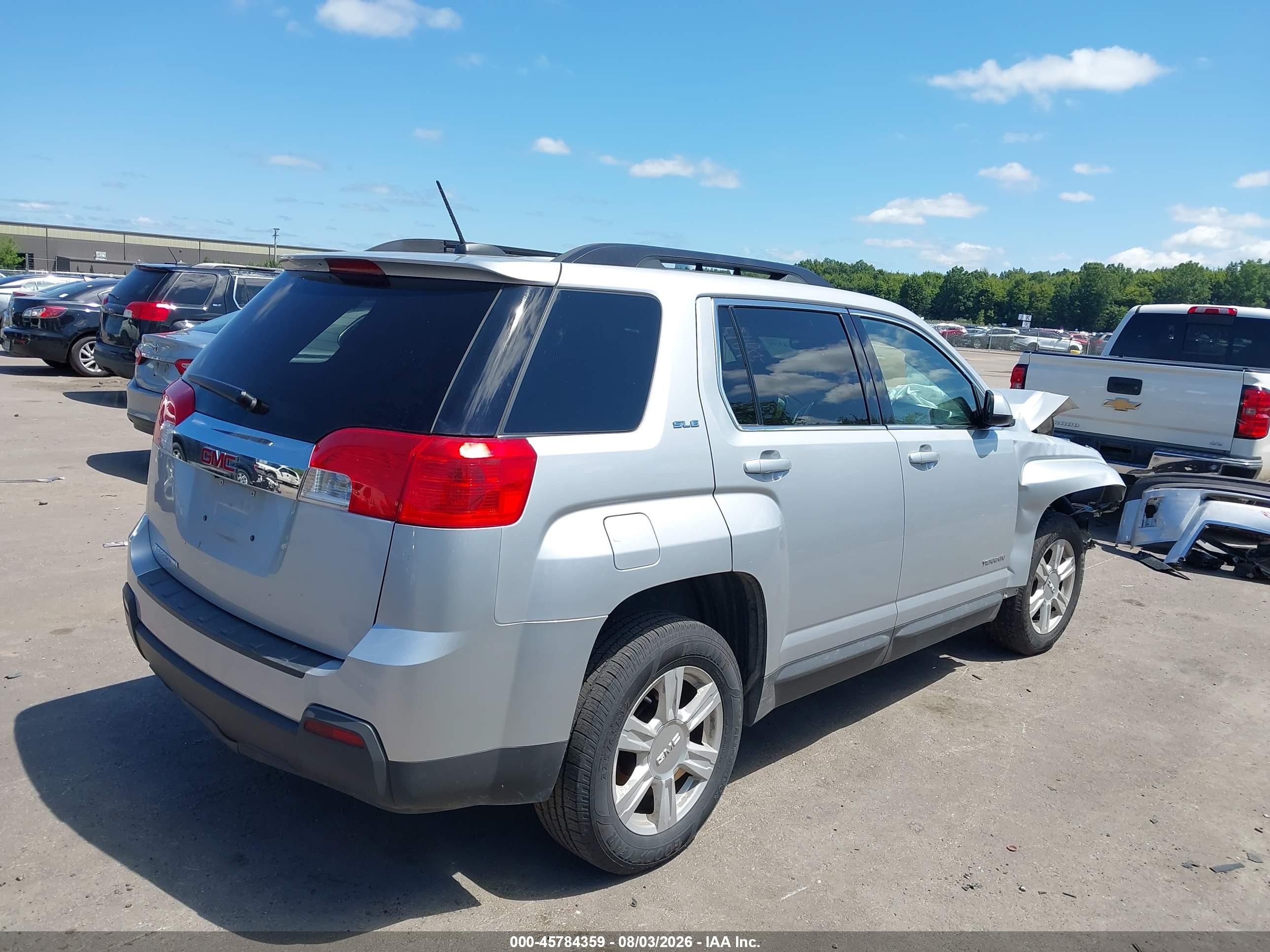 2015 Gmc Terrain Sle-2 Silver vin: 2GKALREK2F6352575