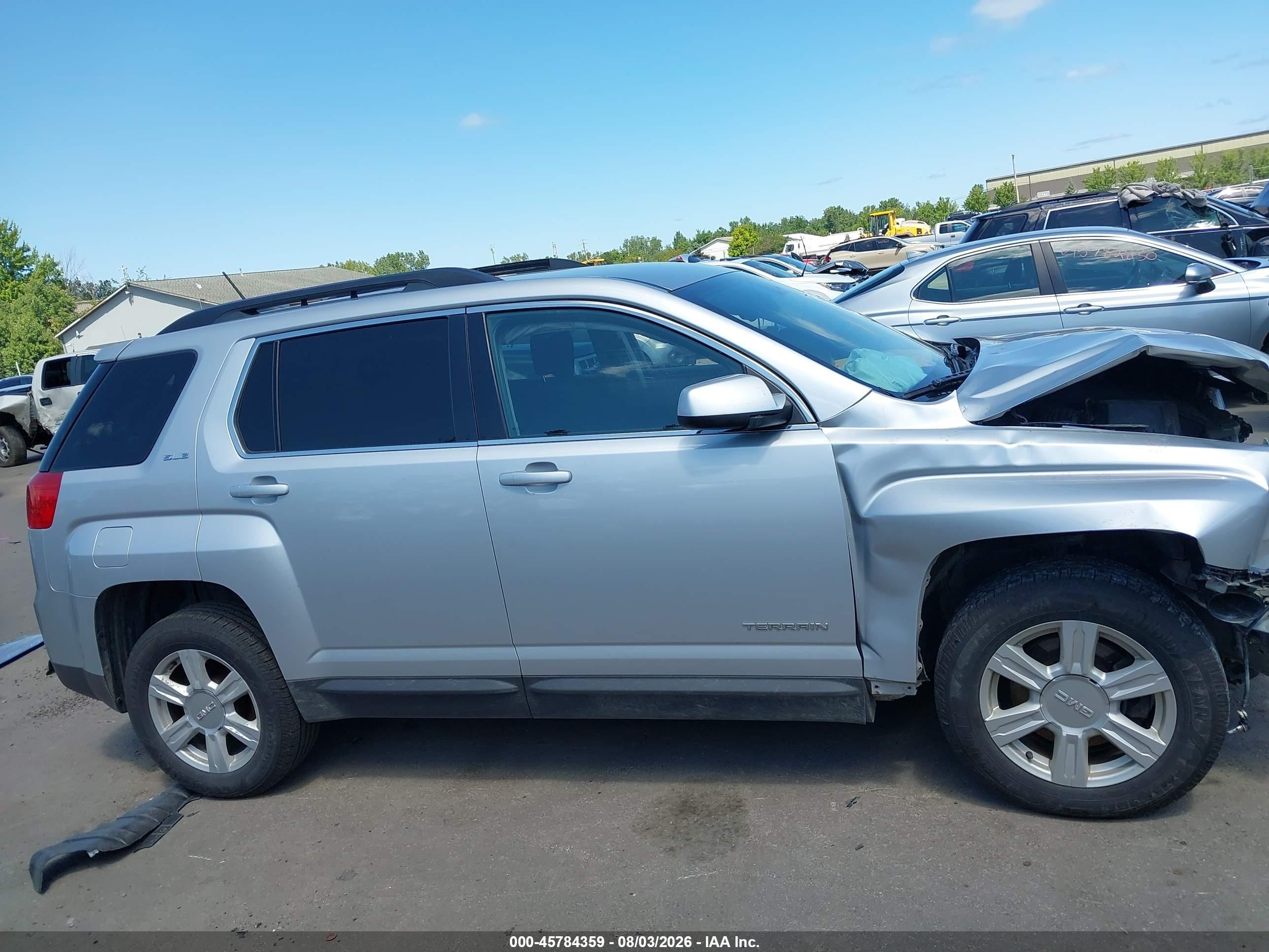 2015 Gmc Terrain Sle-2 Silver vin: 2GKALREK2F6352575