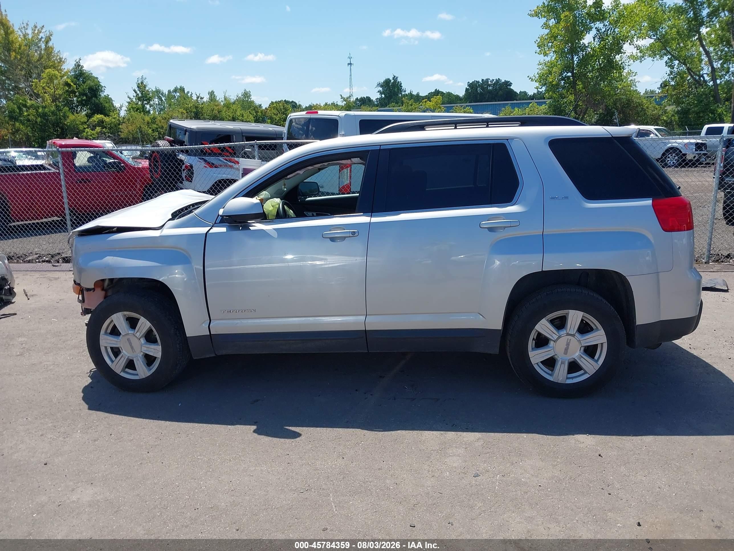 2015 Gmc Terrain Sle-2 Silver vin: 2GKALREK2F6352575