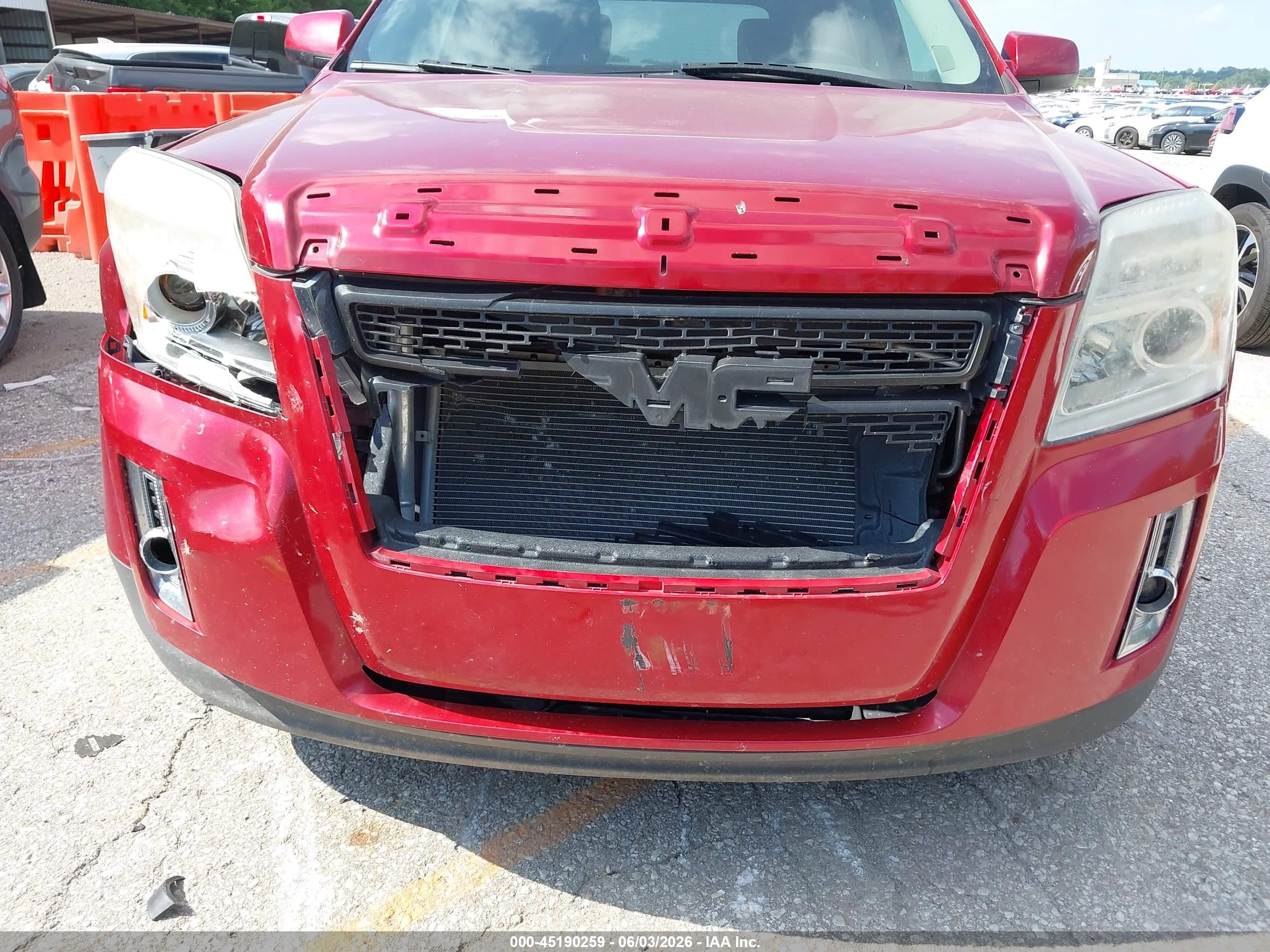 2014 Gmc Terrain Sle-2 Red vin: 2GKALREK3E6263693
