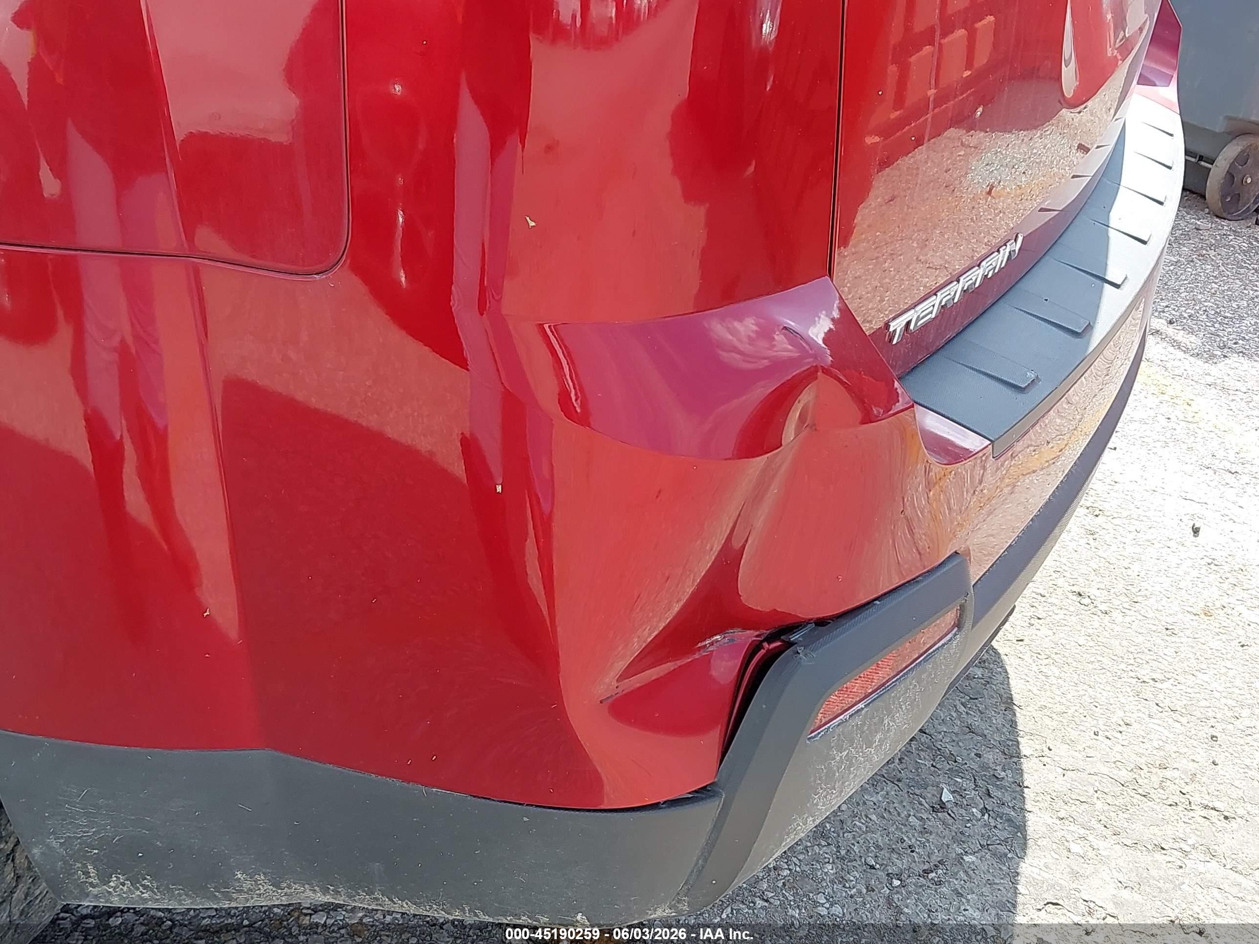 2014 Gmc Terrain Sle-2 Red vin: 2GKALREK3E6263693