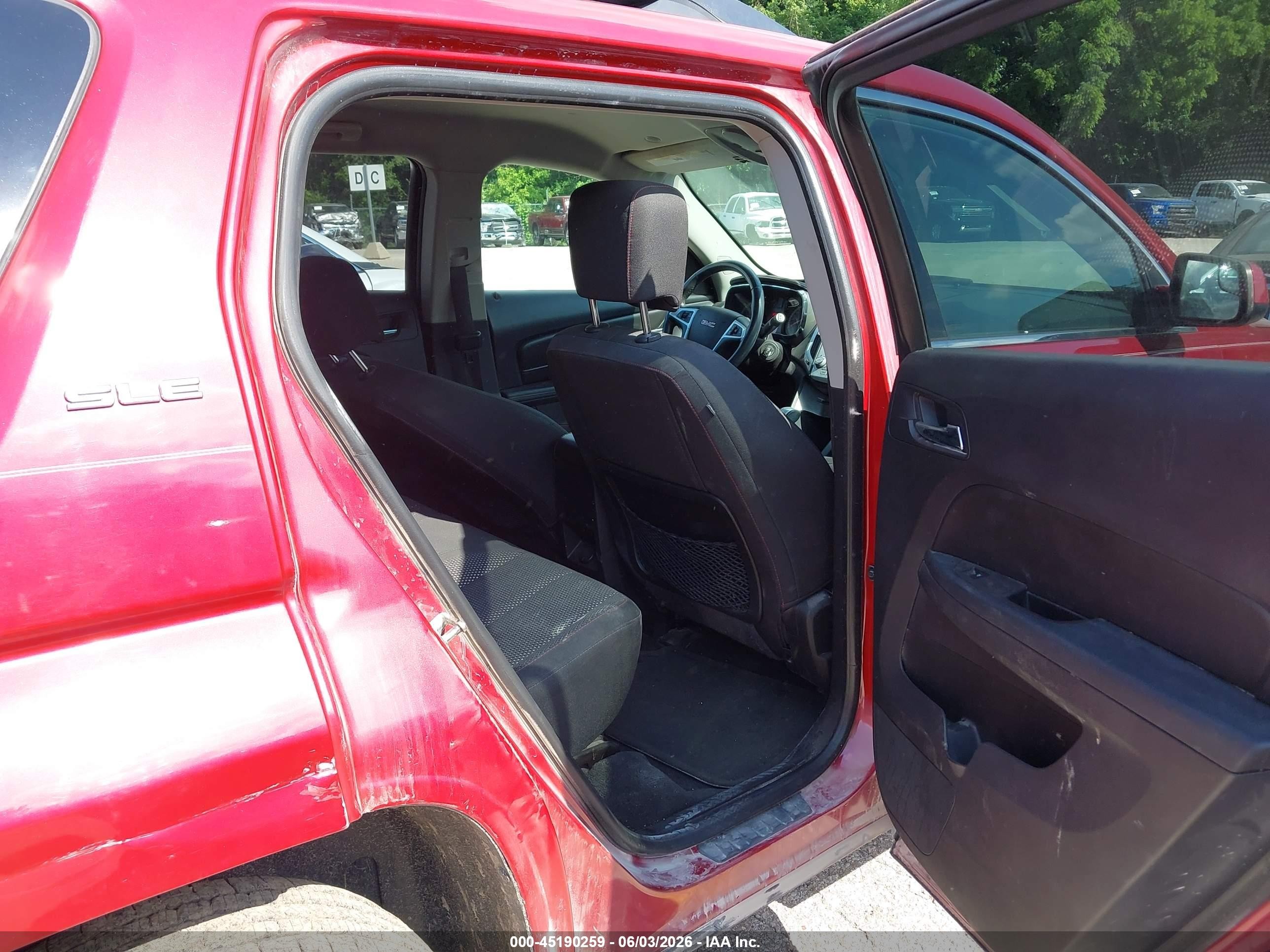 2014 Gmc Terrain Sle-2 Red vin: 2GKALREK3E6263693