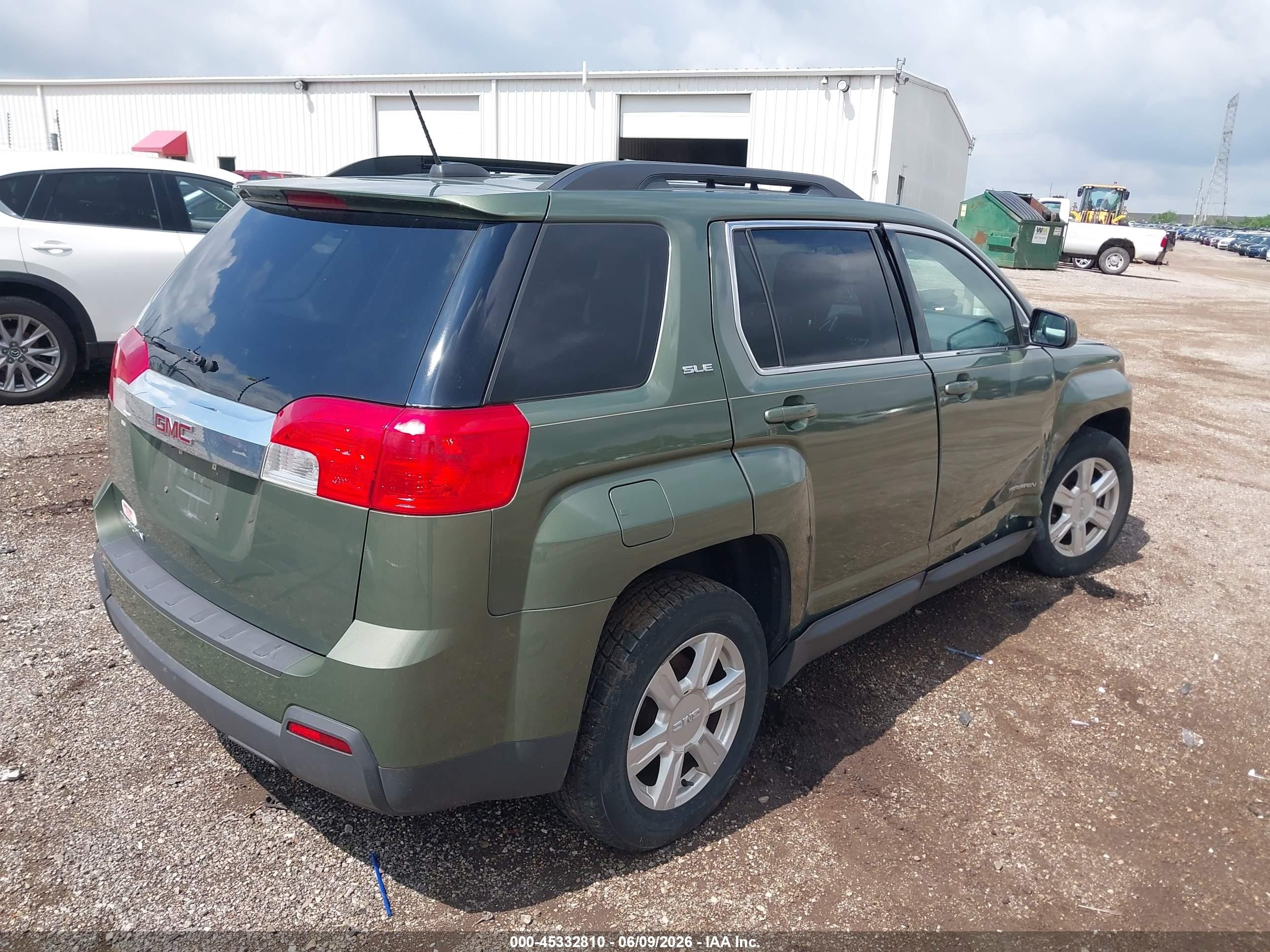 2015 Gmc Terrain Sle-2 Зеленый vin: 2GKALREK3F6132054
