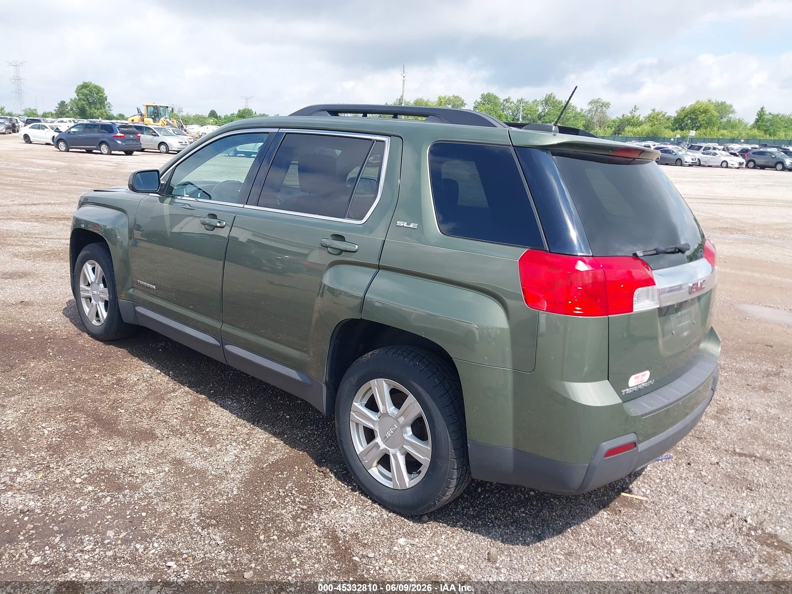 2015 Gmc Terrain Sle-2 Зеленый vin: 2GKALREK3F6132054